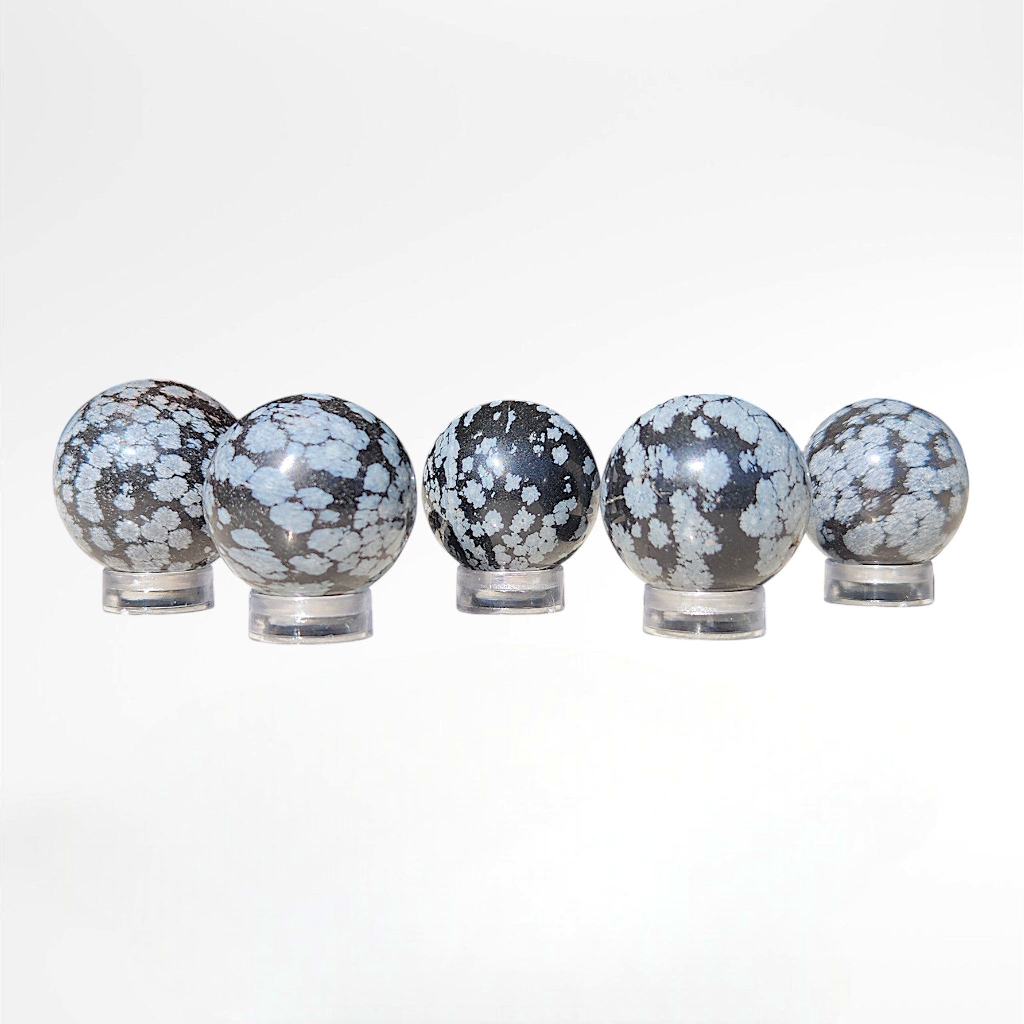 Snowflake Obsidian Sphere