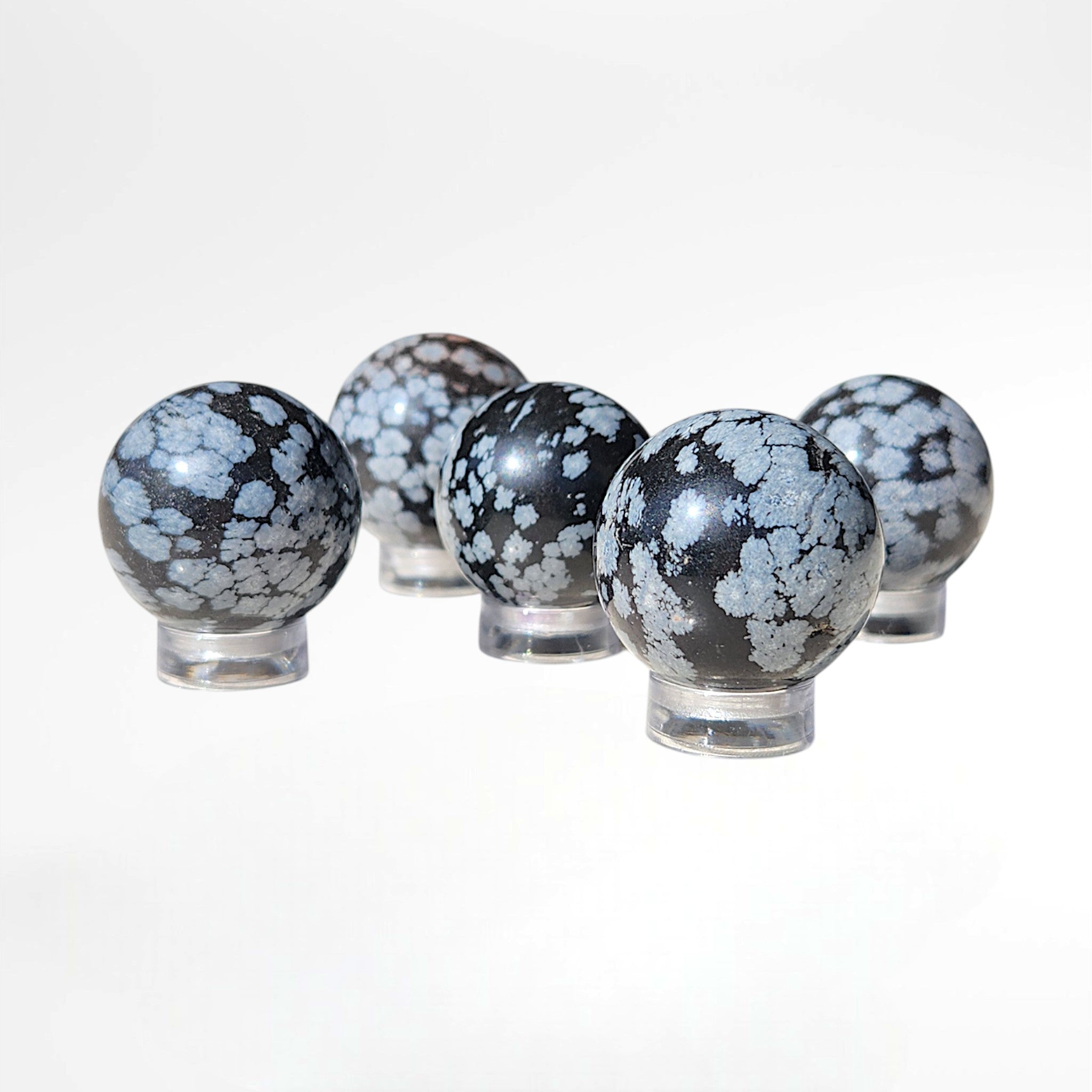 Snowflake Obsidian Sphere