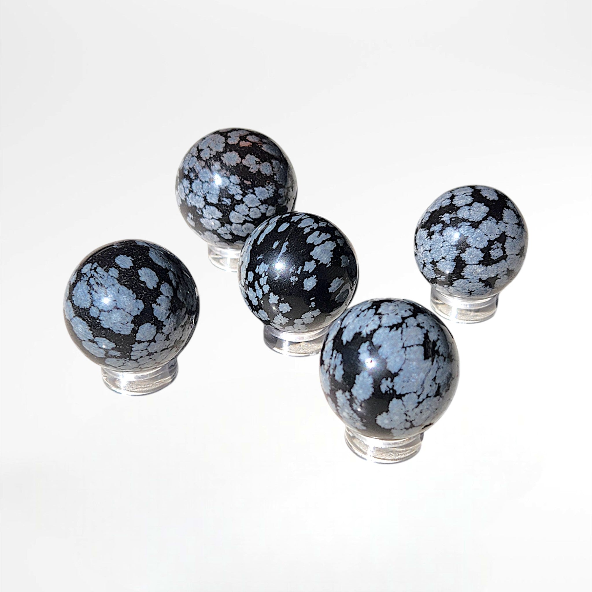 Snowflake Obsidian Sphere