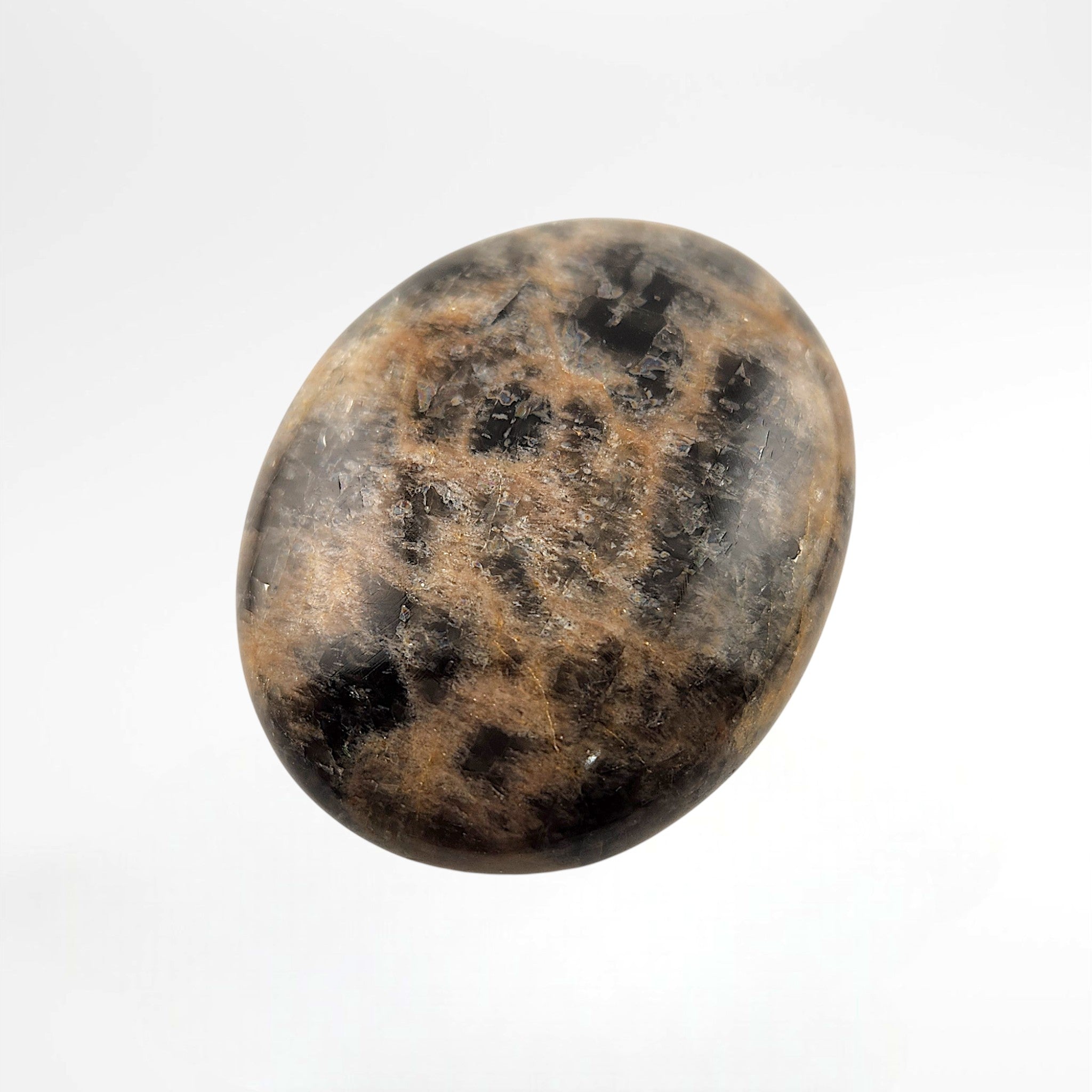 Black Peach Moonstone Palmstone