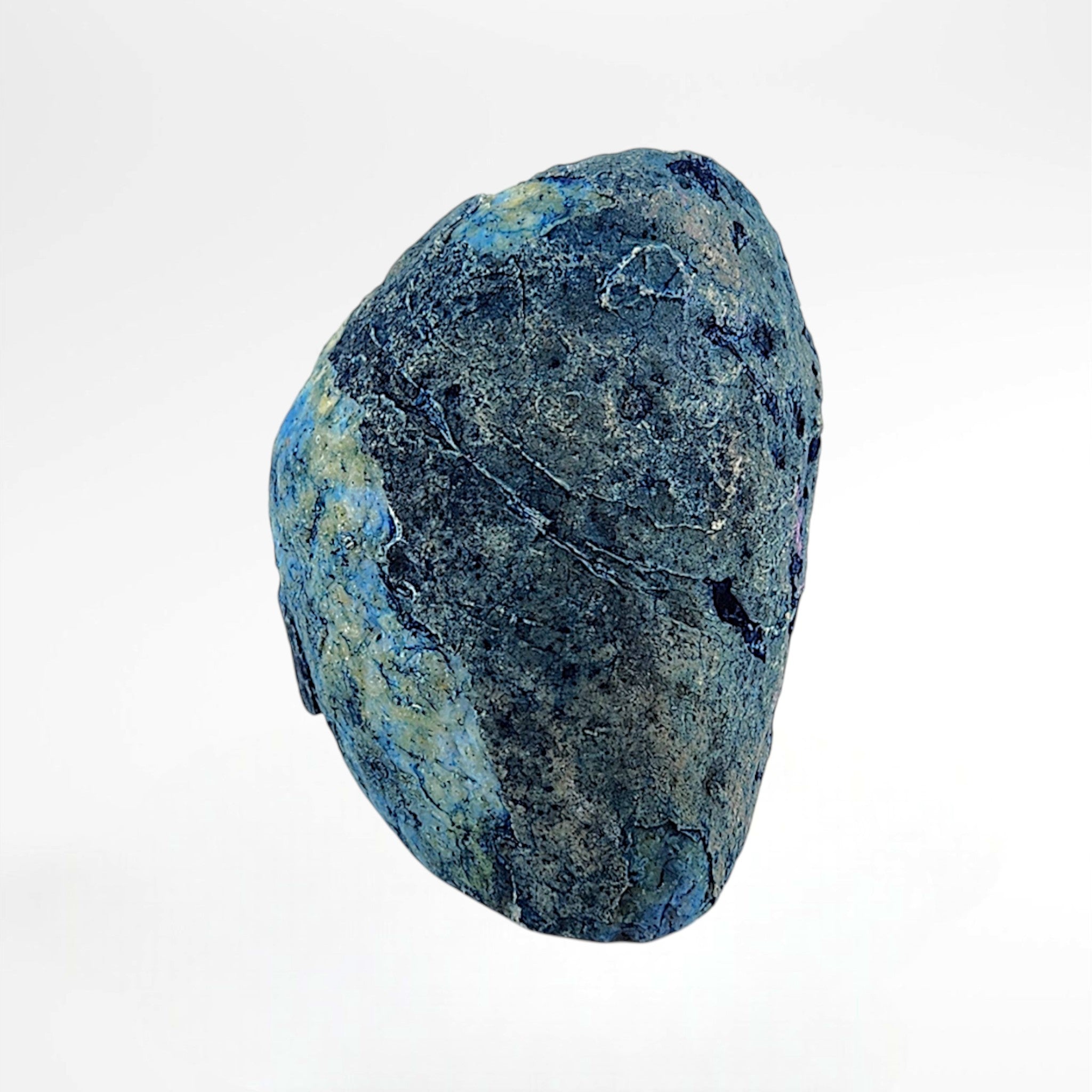 Dyed Blue Agate Polished Geode