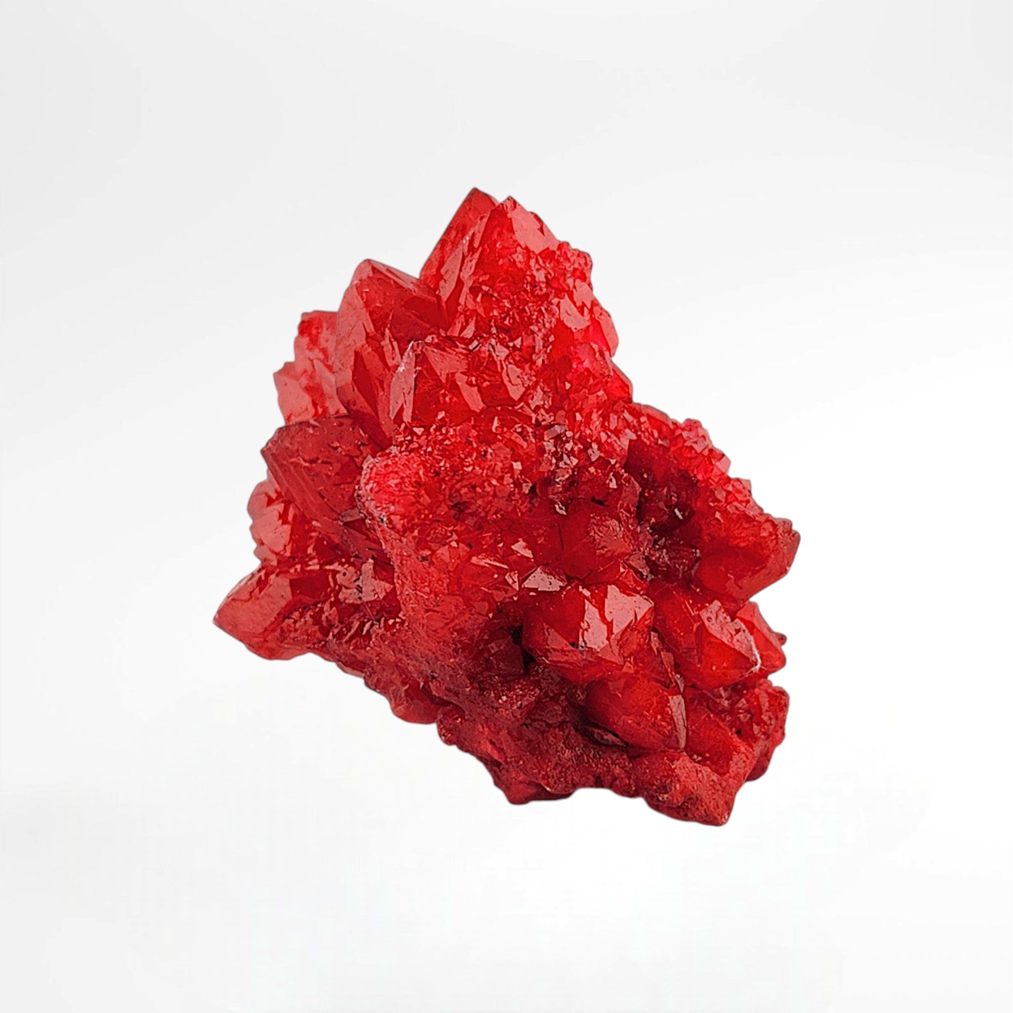 Red Dyed Quartz Cluster