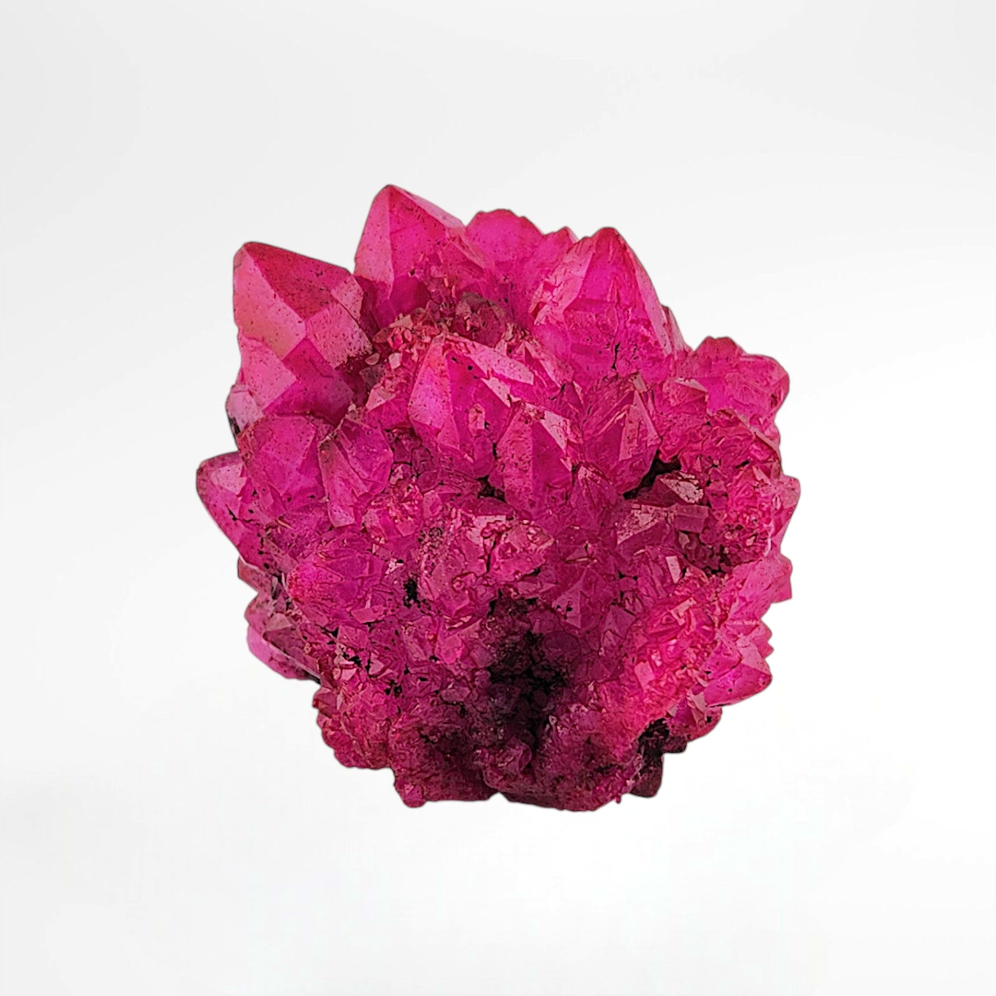 Pink Dyed Quartz Cluster