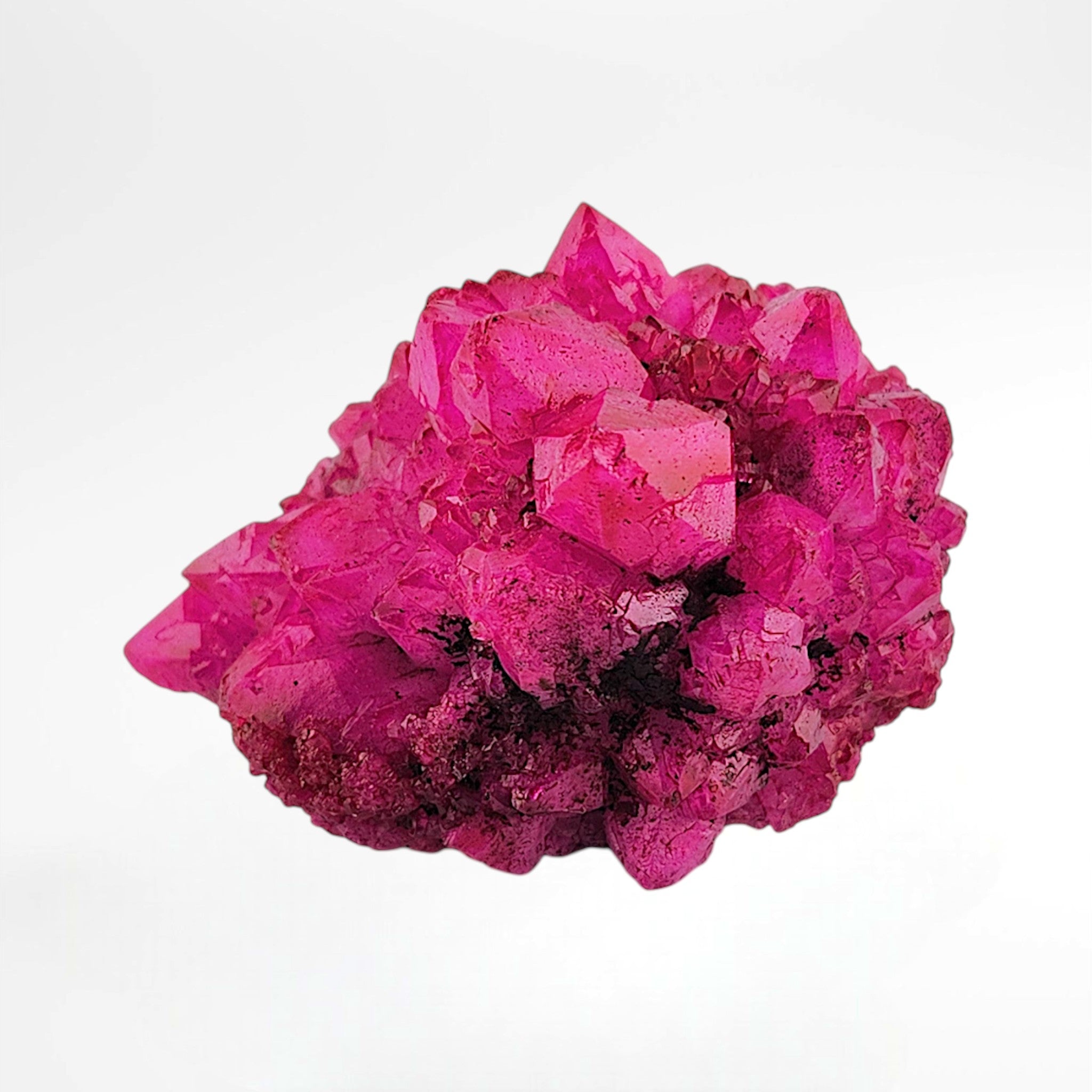 Pink Dyed Quartz Cluster