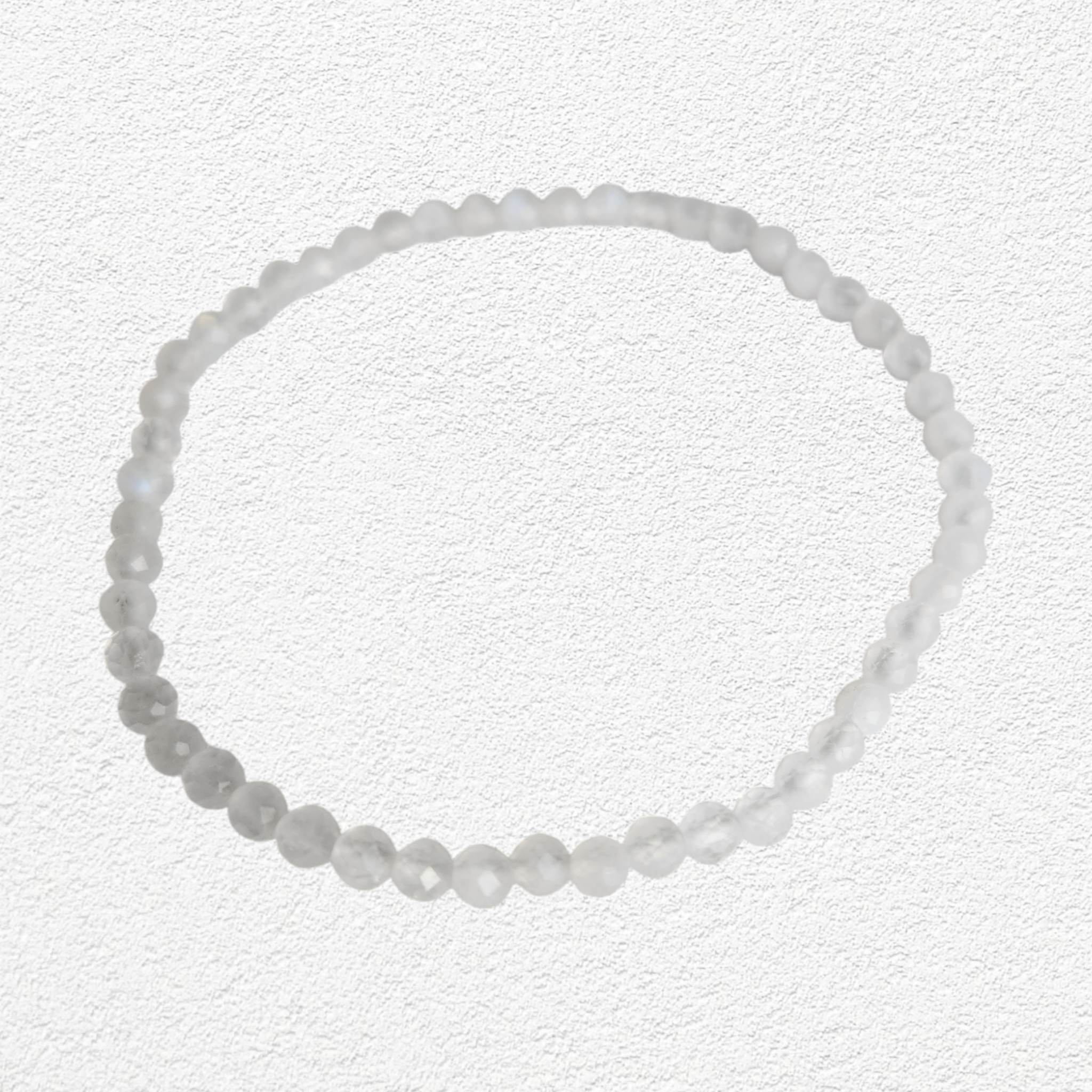 Moonstone Bracelet - 4mm faceted bead