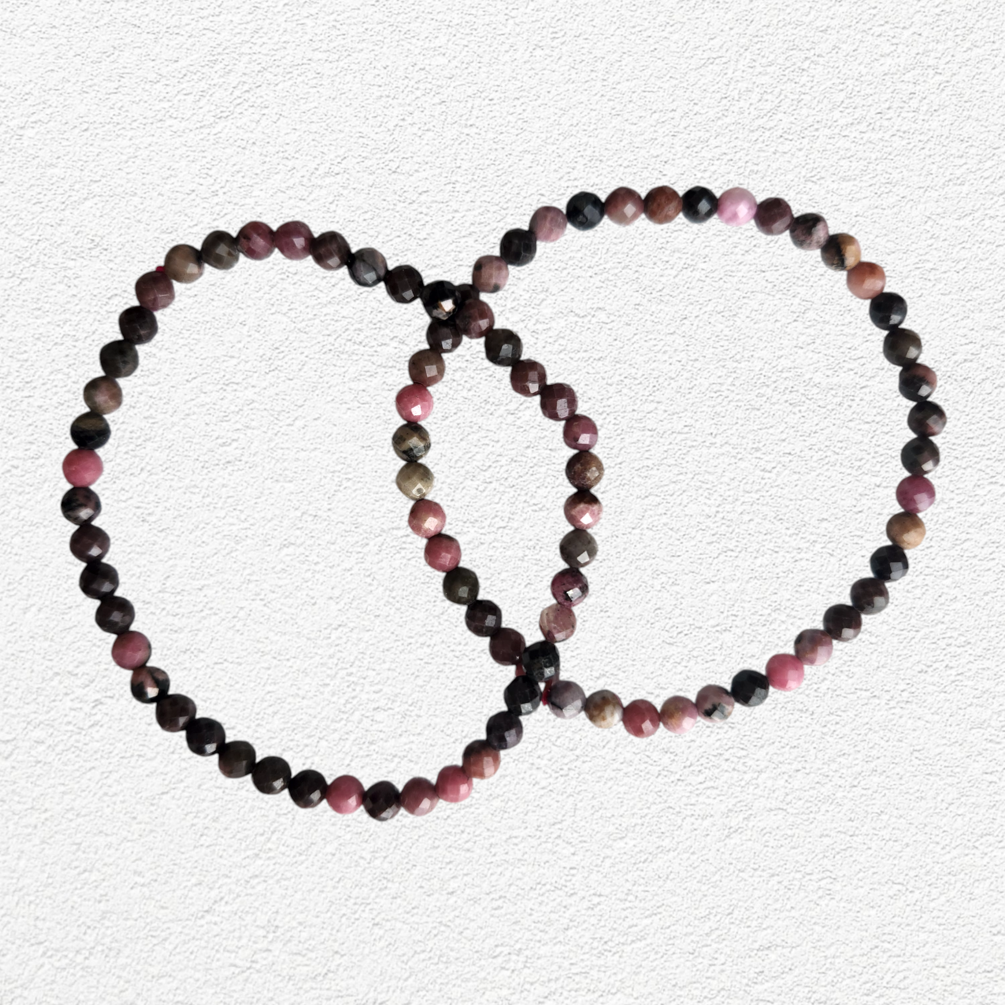 Rhodonite Bracelet - 4mm faceted bead