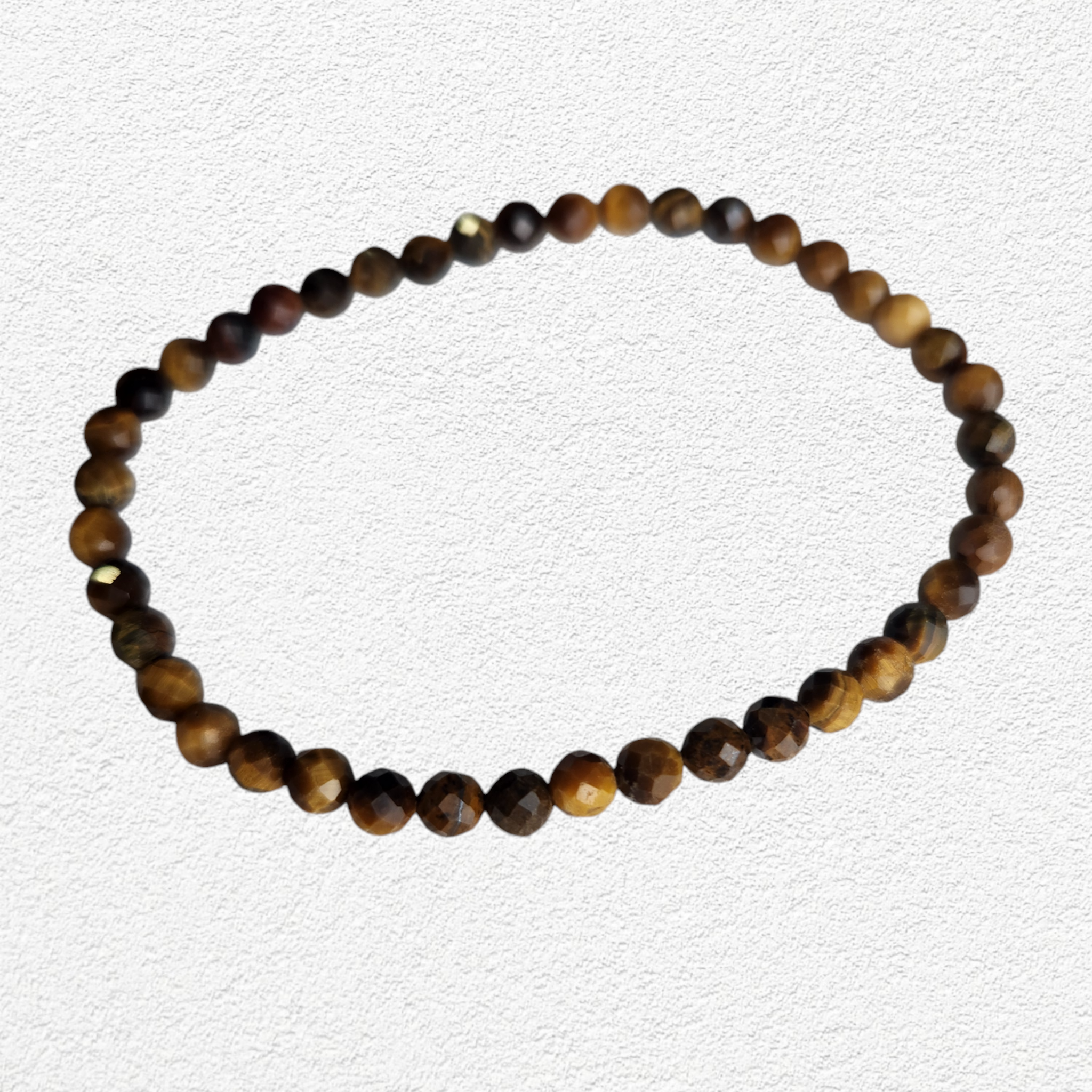 Tigers Eyes Bracelet - 4mm faceted bead