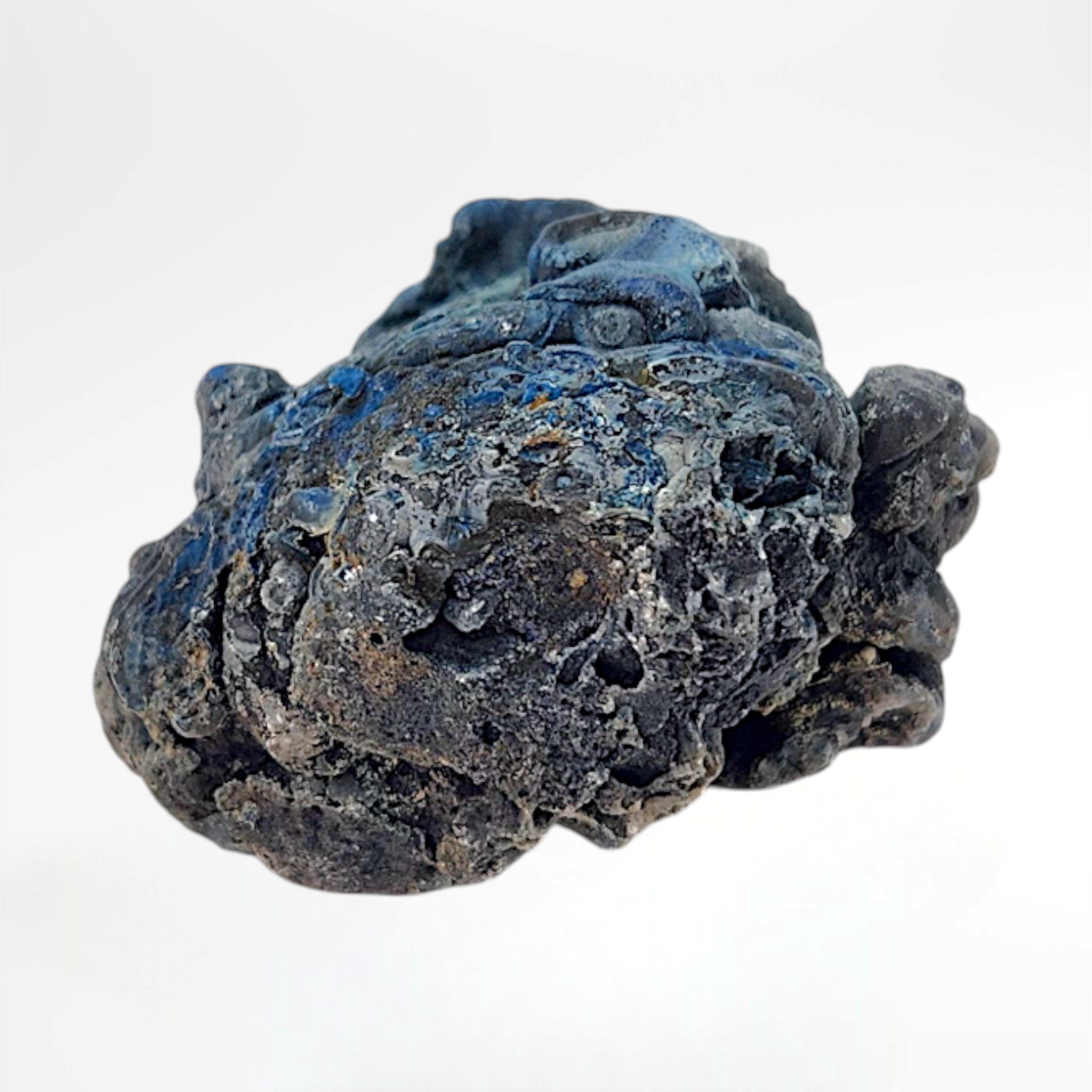 Dyed Blue Moroccan geode Half