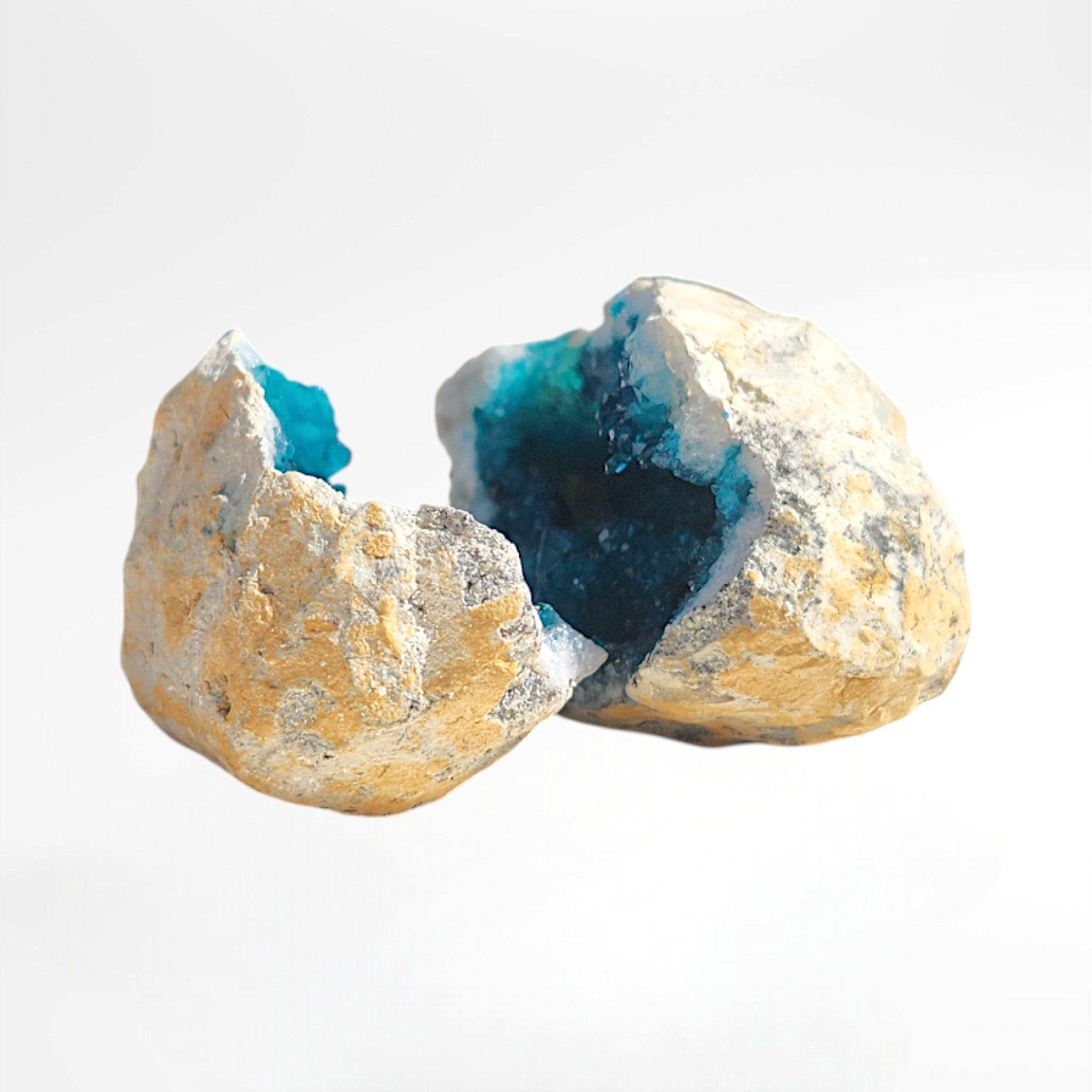 Turquoise Dyed Moroccan Geode