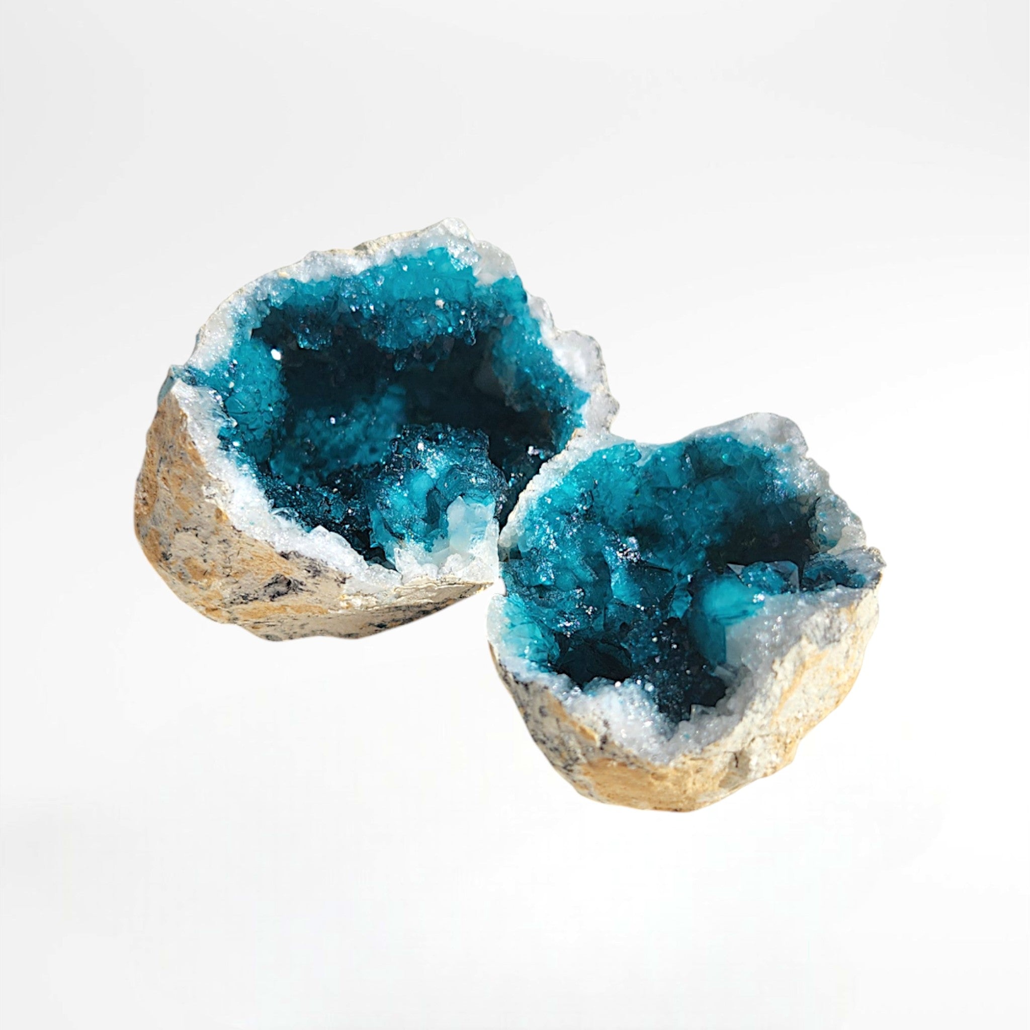Turquoise Dyed Moroccan Geode