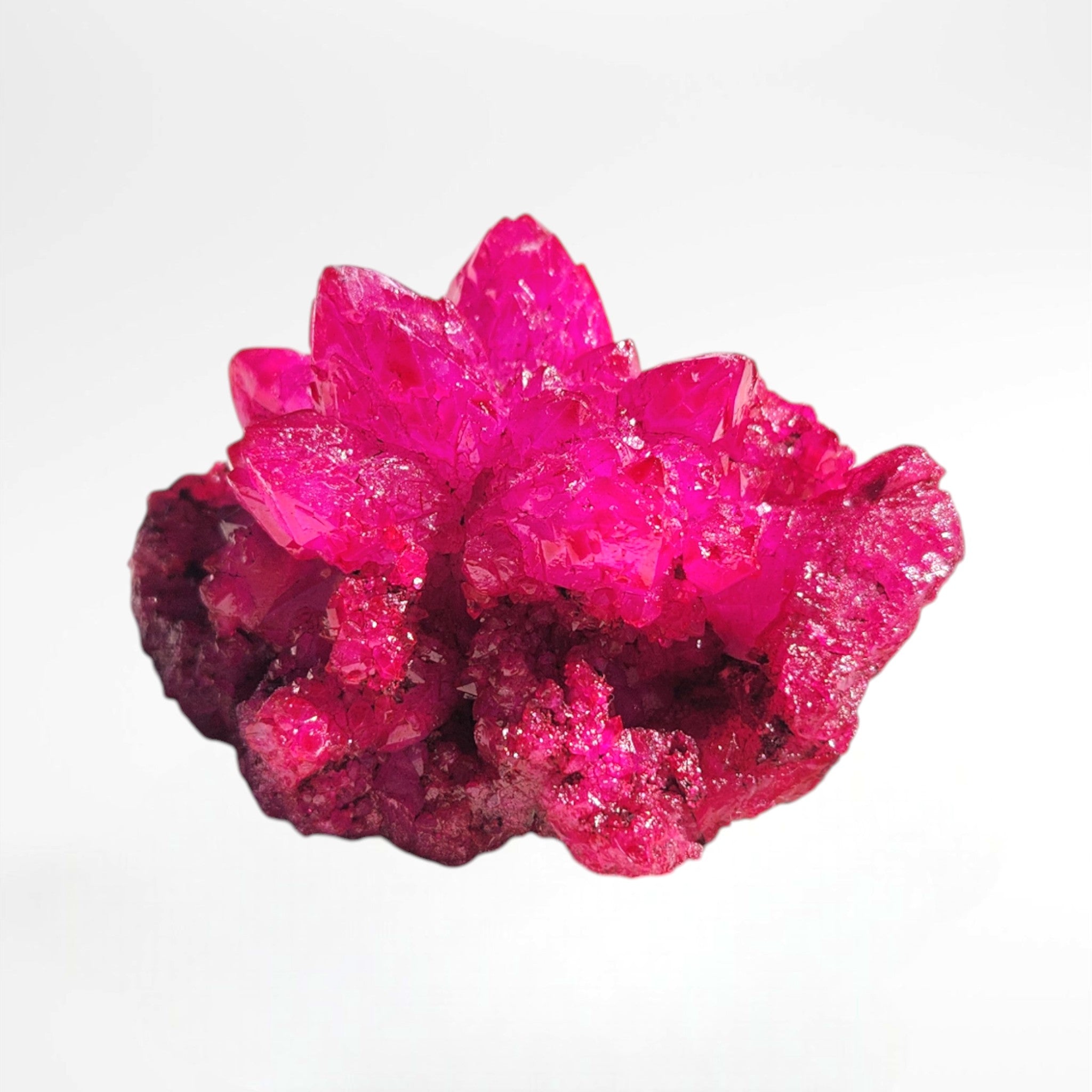 Pink Dyed Quartz Cluster
