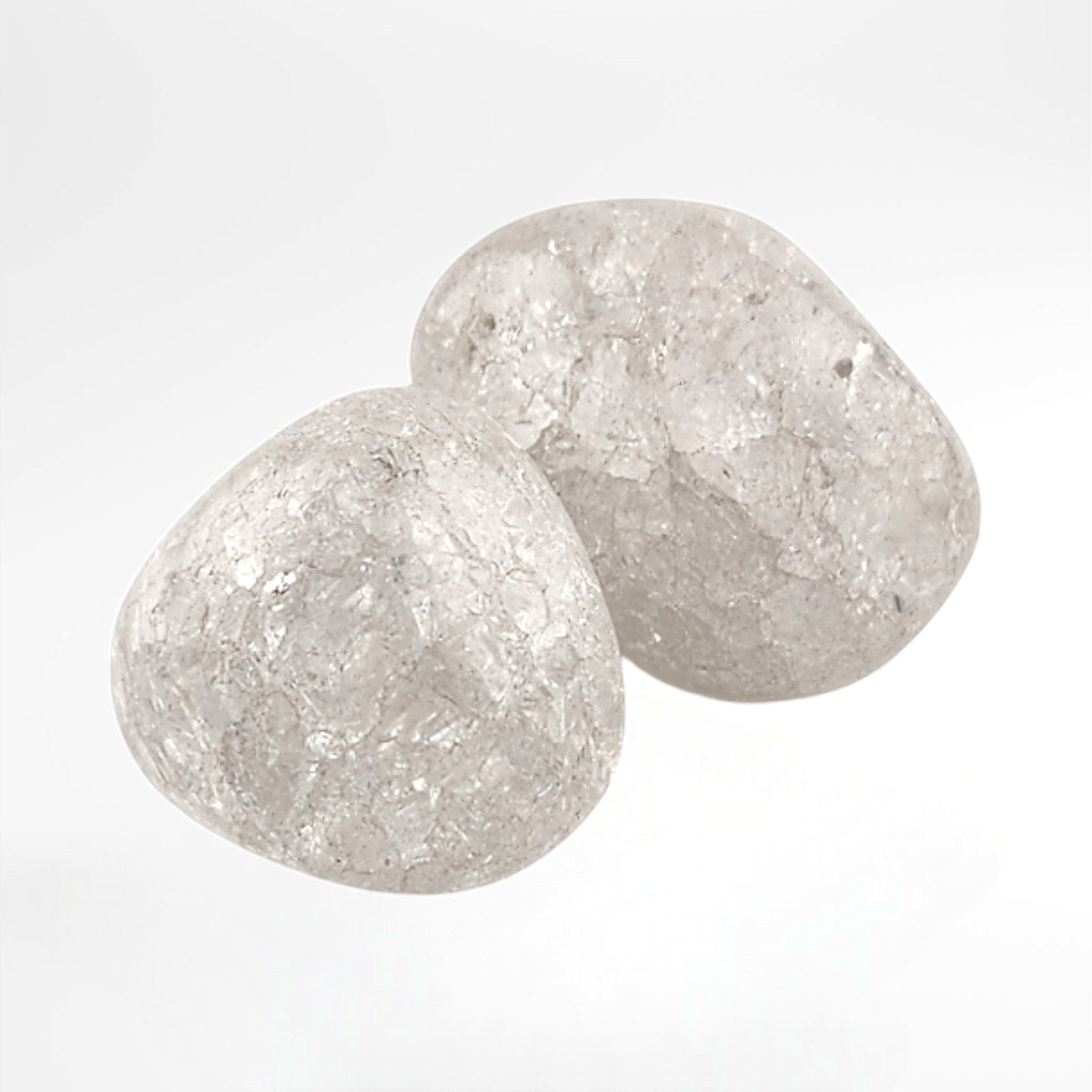Clear Crackle Quartz Tumble