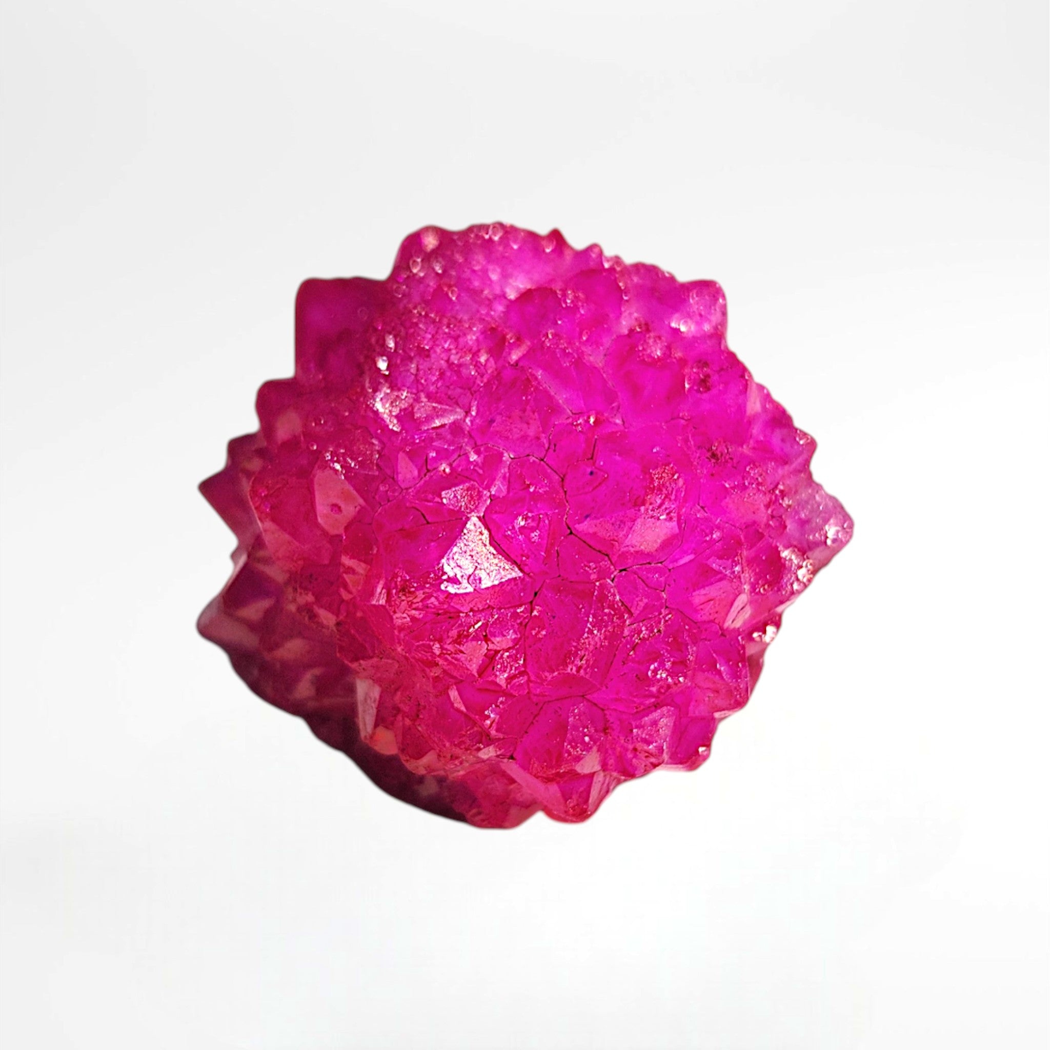 Pink Dyed Quartz Cluster