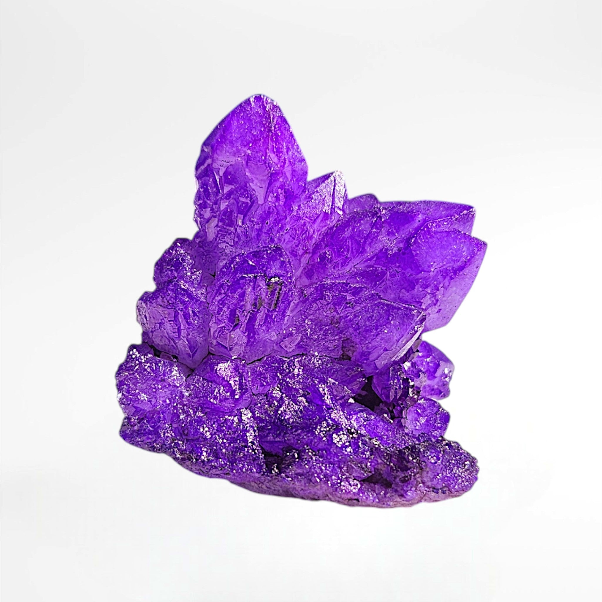 Purple Dyed Quartz Cluster