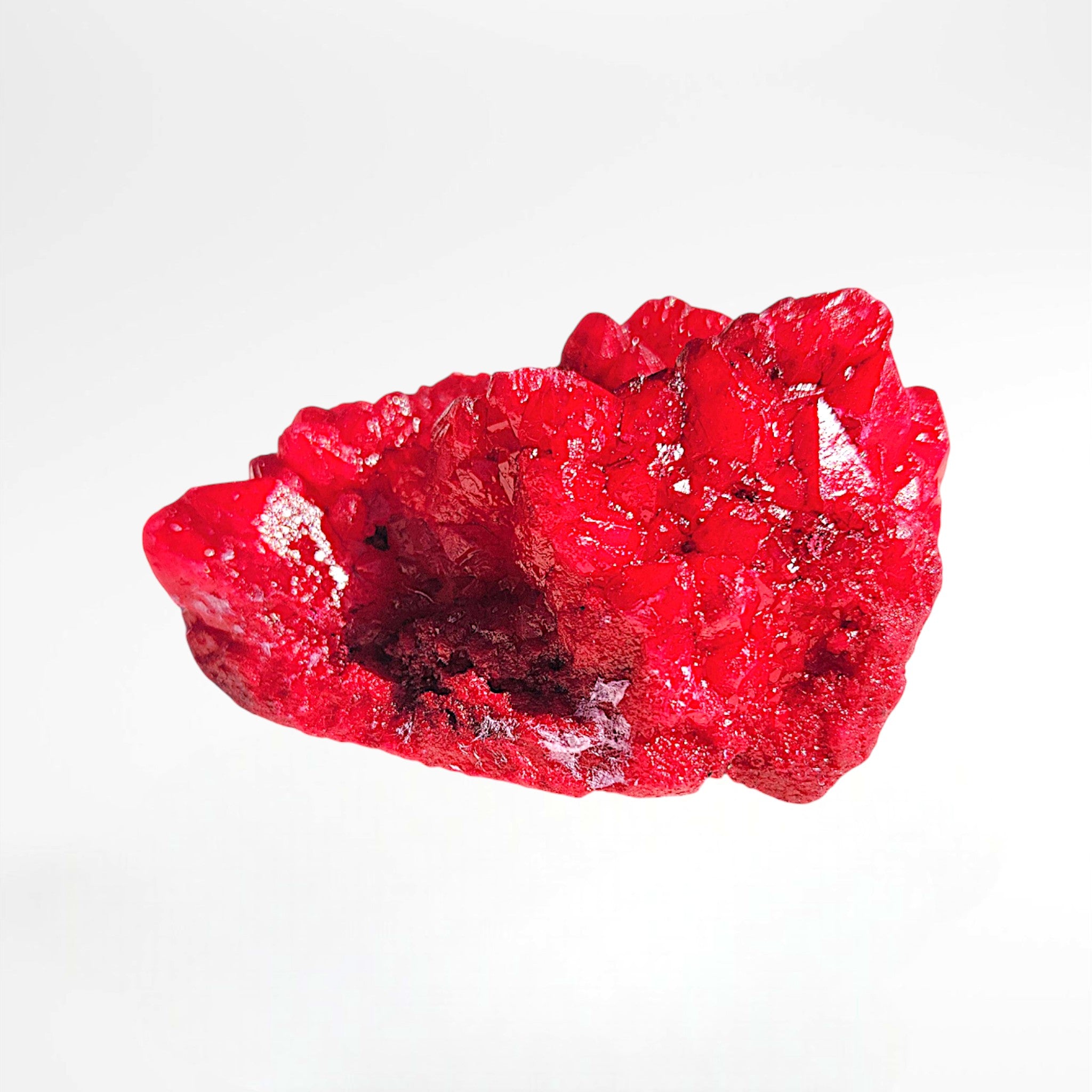 Red Dyed Quartz Cluster