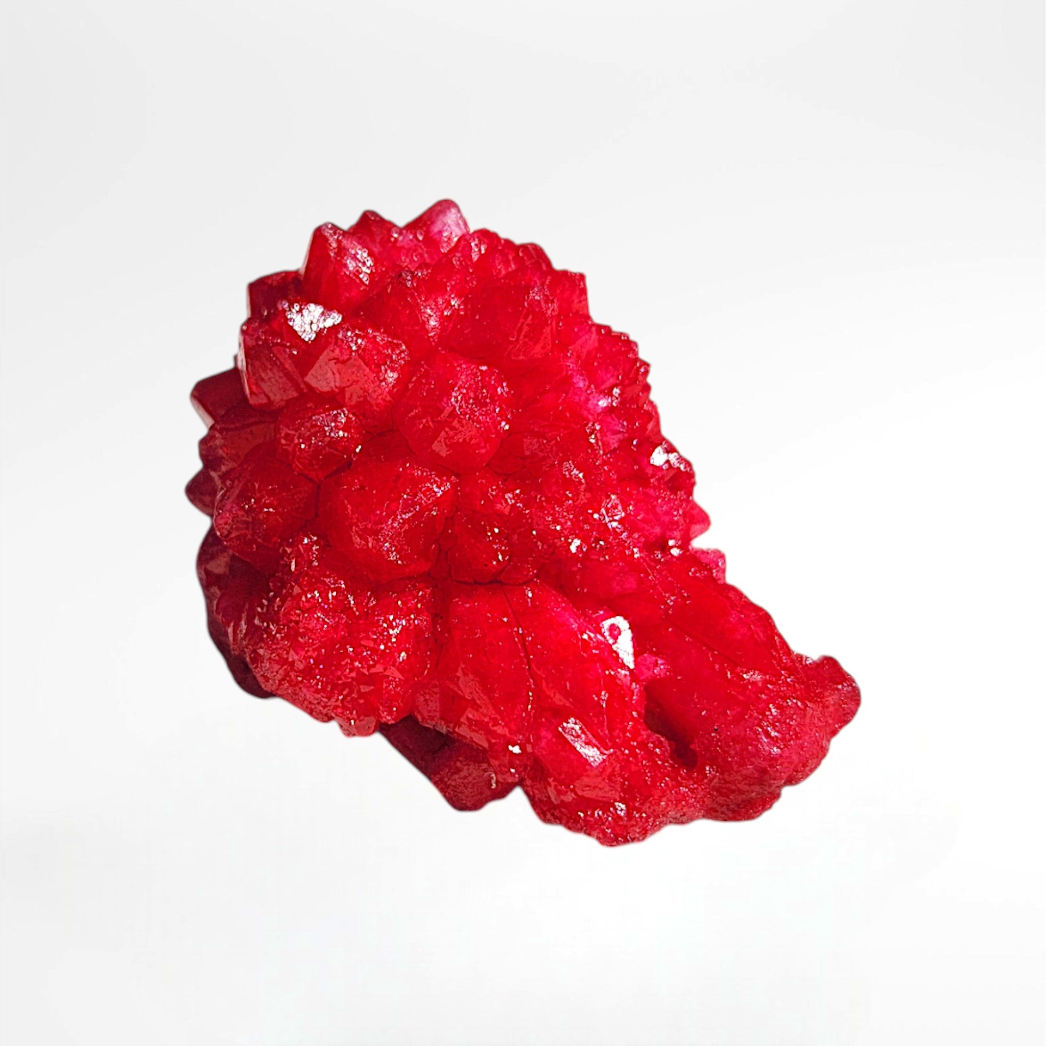Red Dyed Quartz Cluster