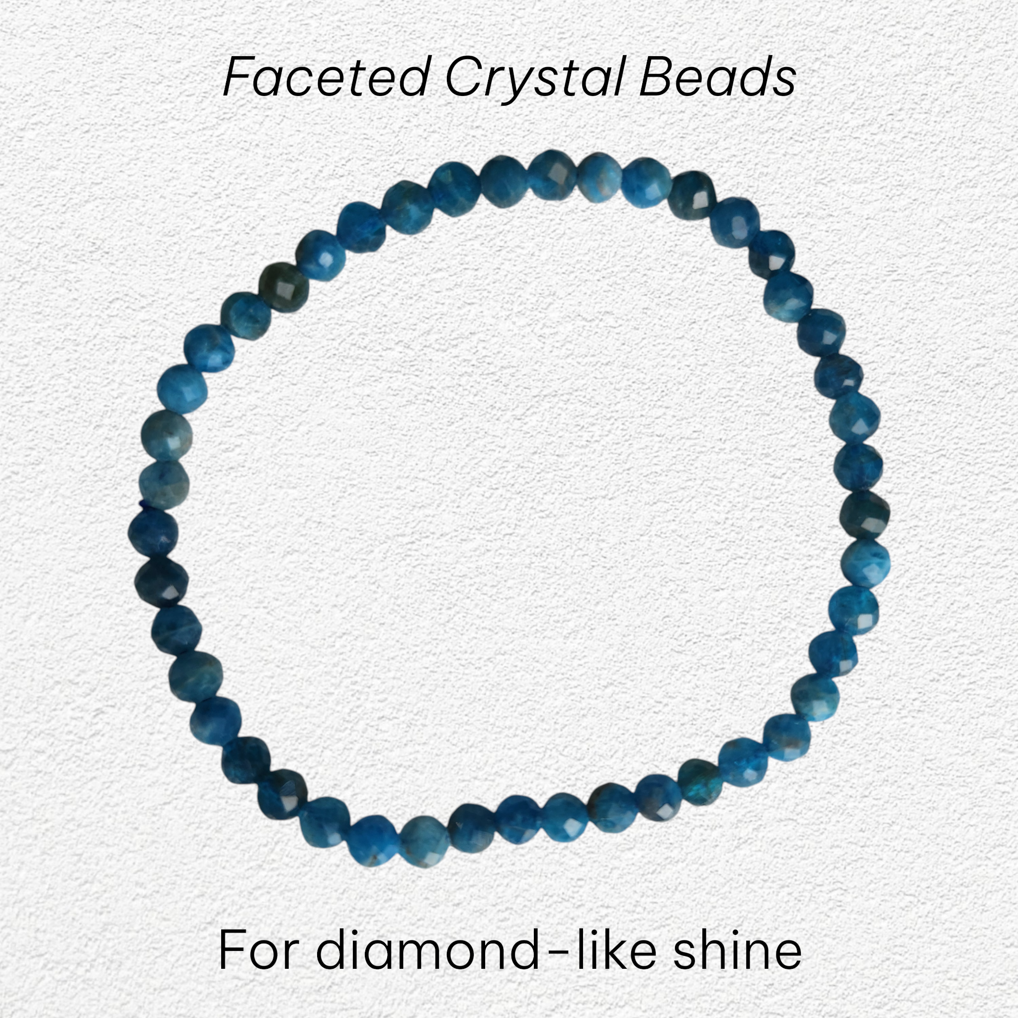 Apatite Bracelet - 4mm faceted bead
