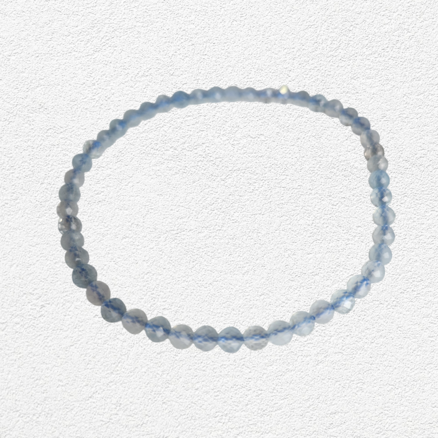 Aquamarine Bracelet - 4mm faceted bead