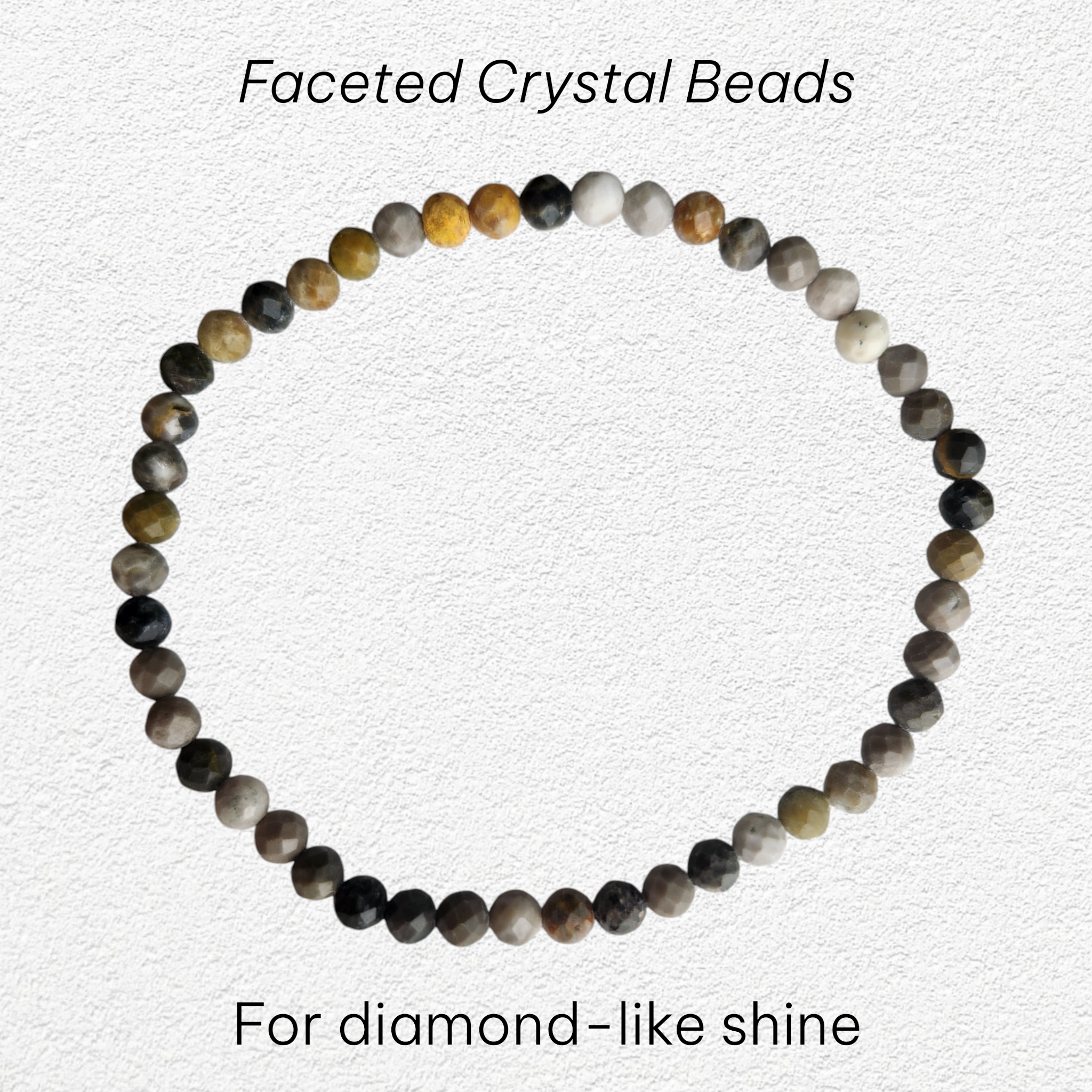 Bumblebee Jasper - 4mm faceted bead