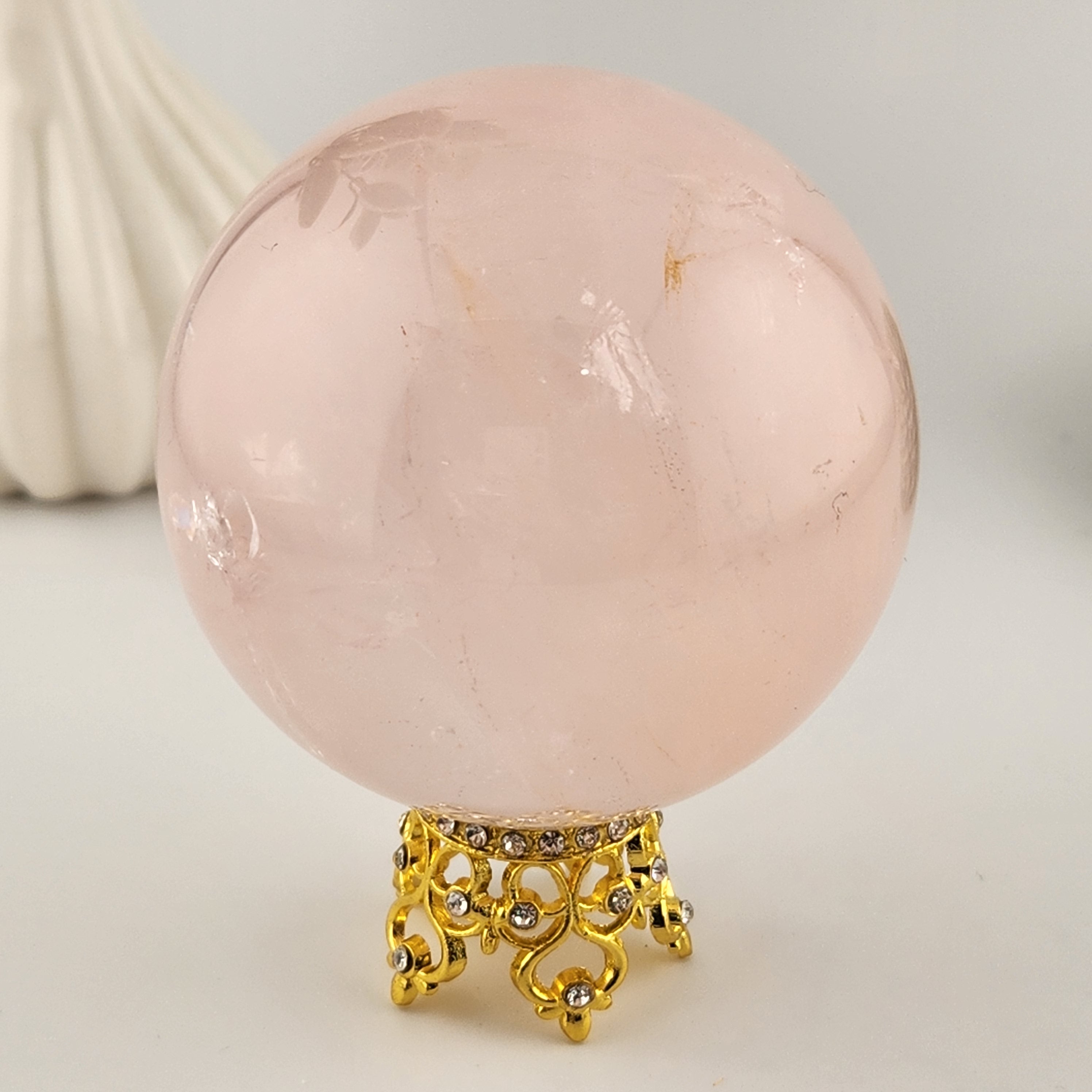 Gold Crown Sphere Stand (With Rhinestones)