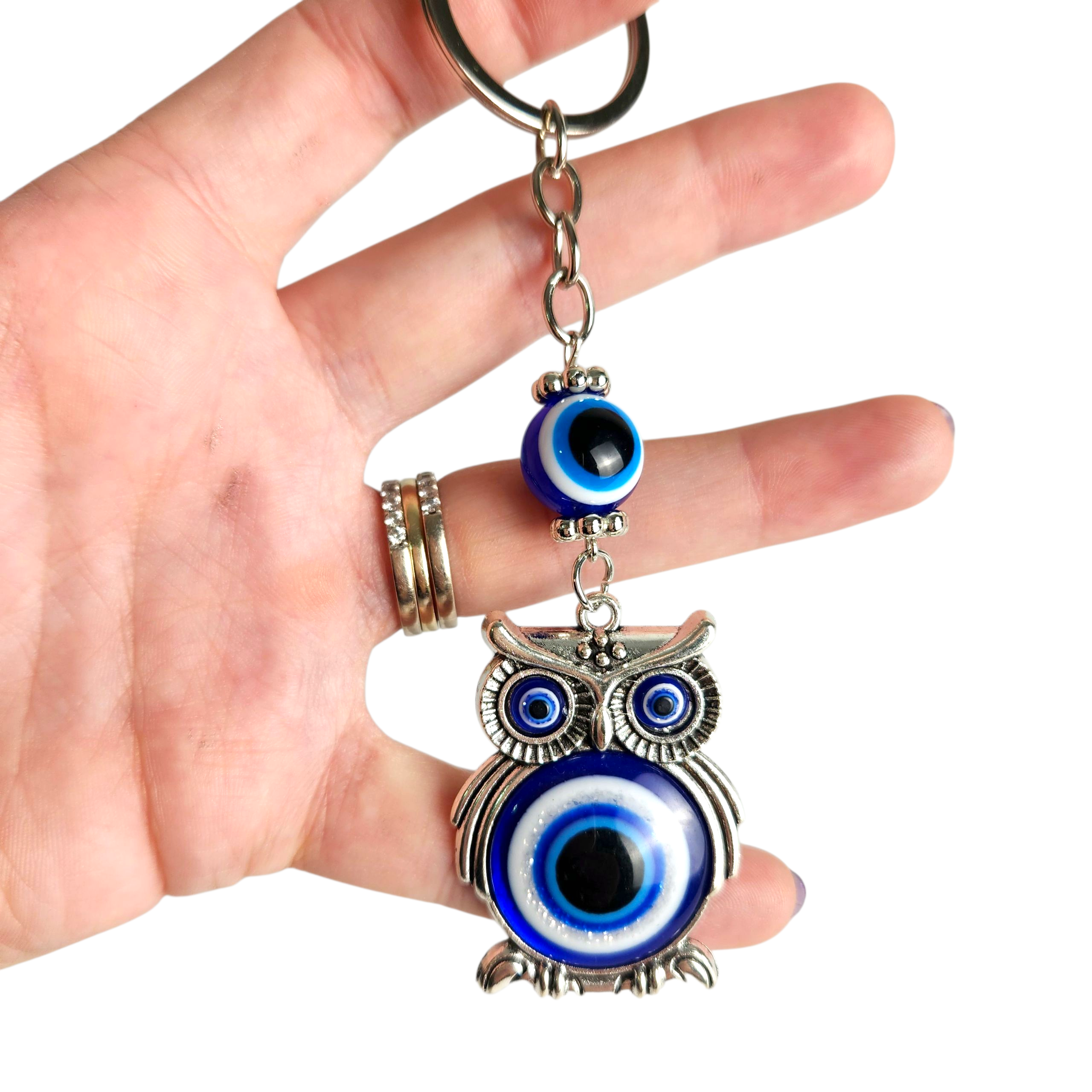 Evil Eye Keychain - Owl (style 1)