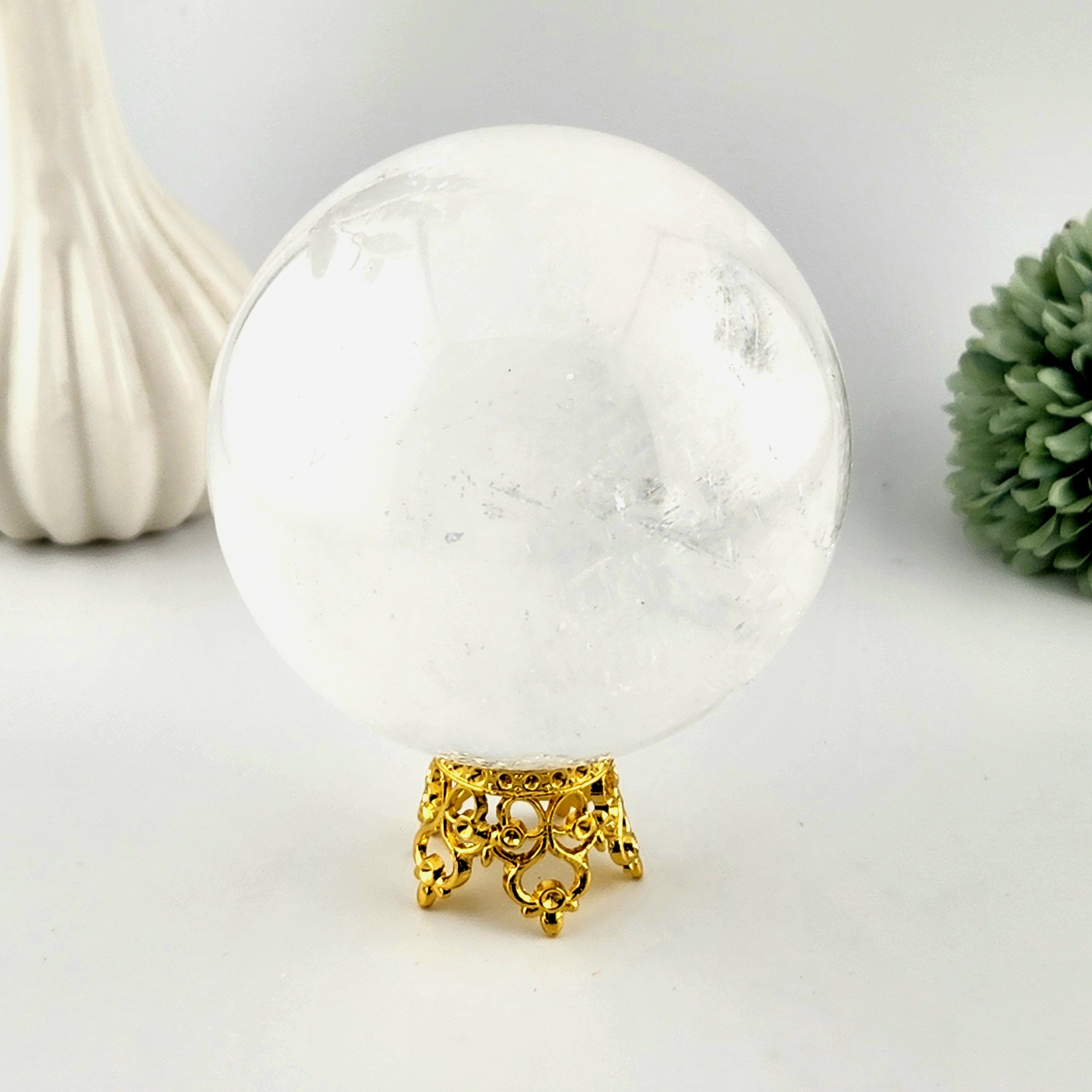 Gold Crown Sphere Stand (Without Rhinestones)
