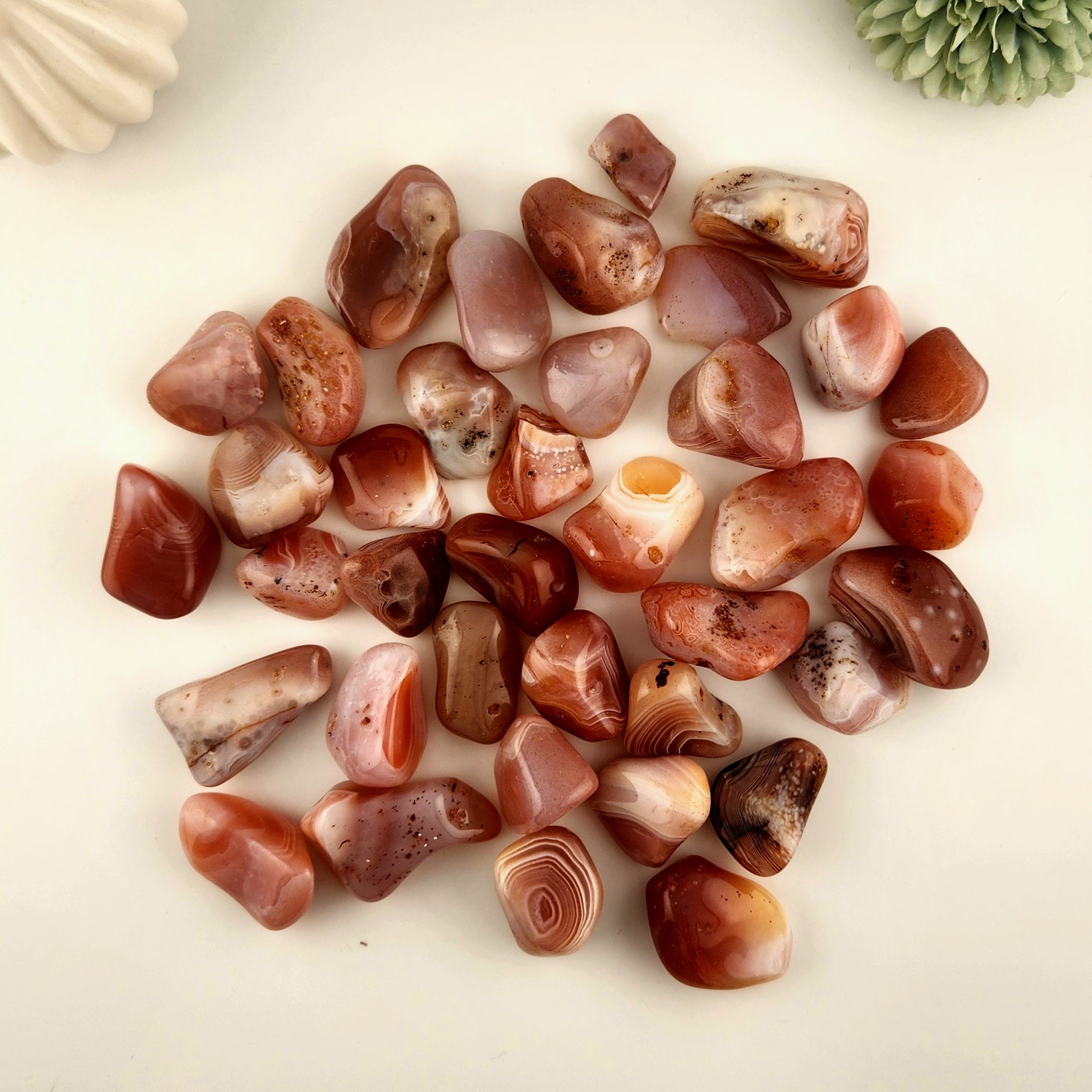 Pink Botswana Agate Tumble