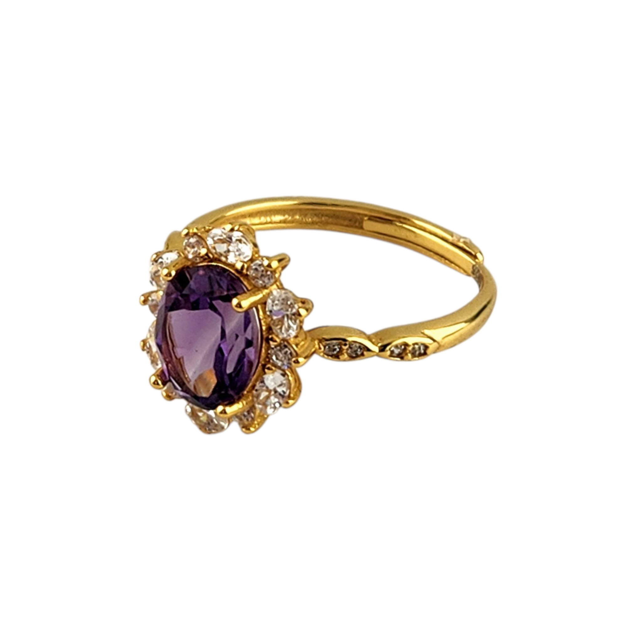 Gold Amethyst Ring