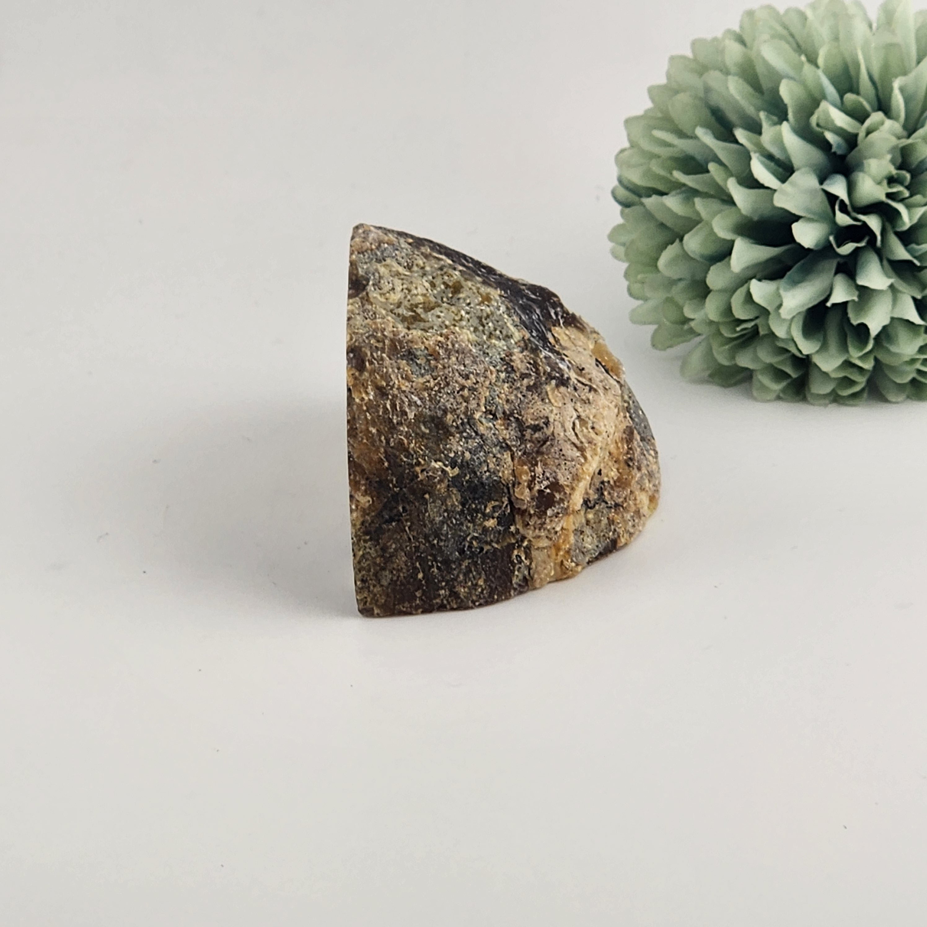 Agate Geode with Quartz Druzy + Moss Inclusions