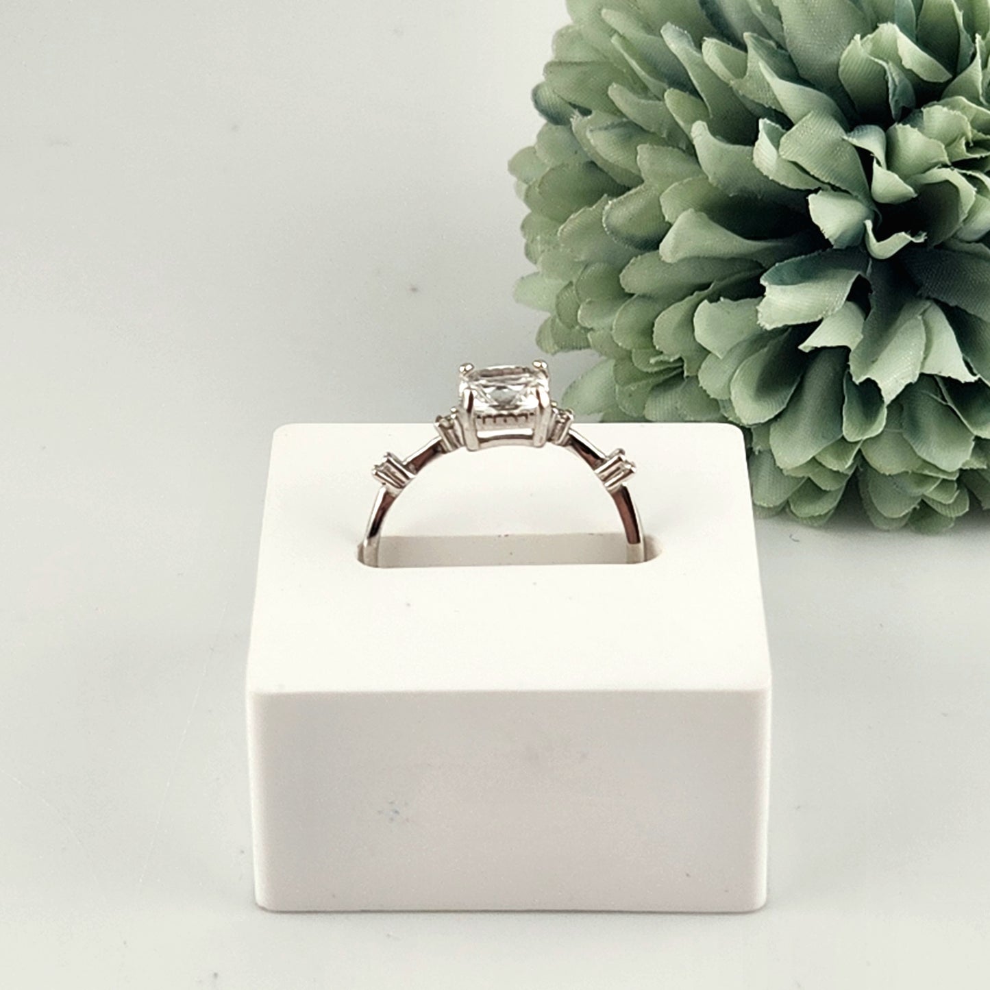 Clear Quartz Ring - S925 Adjustable
