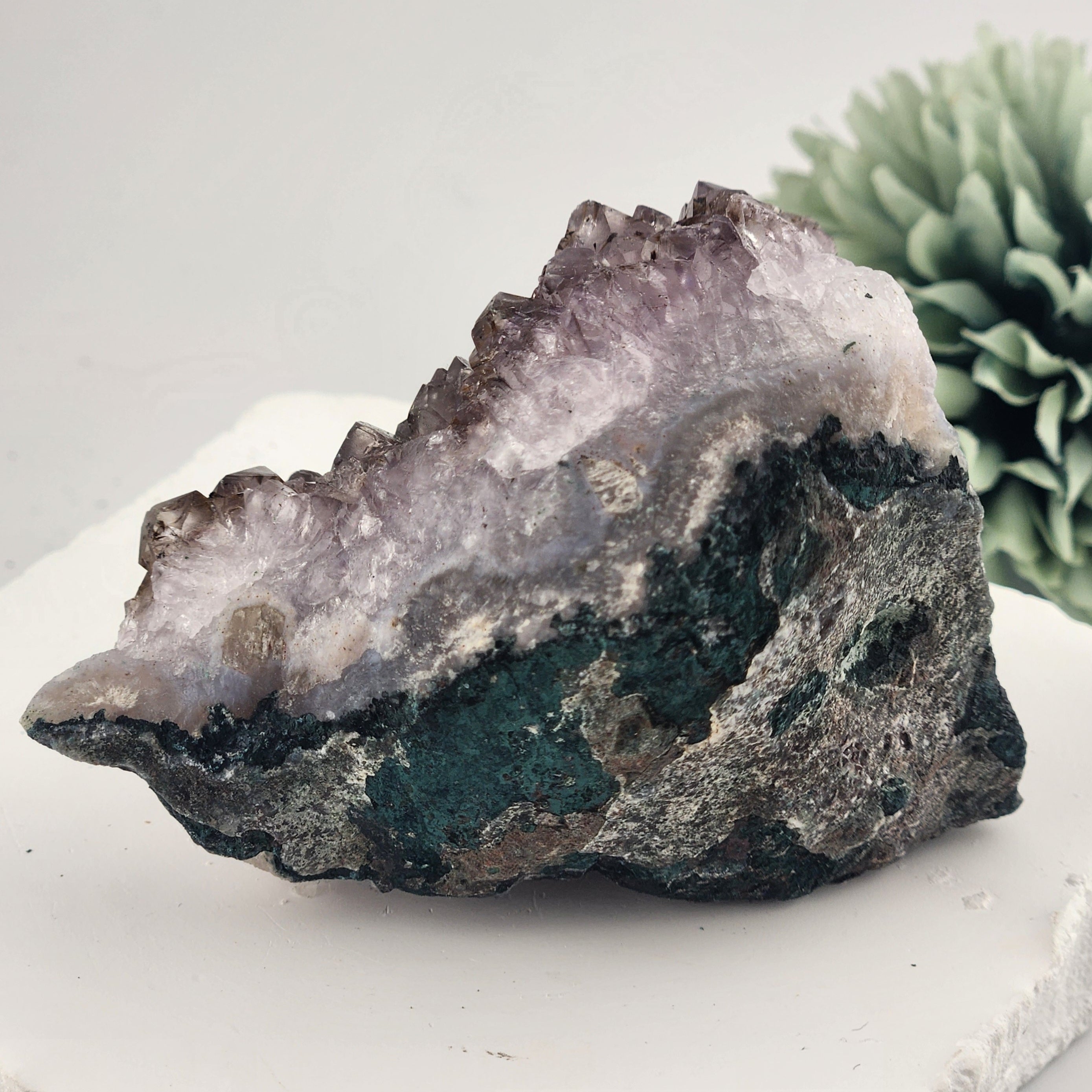 Amethyst With Gold Rutile Inclusions