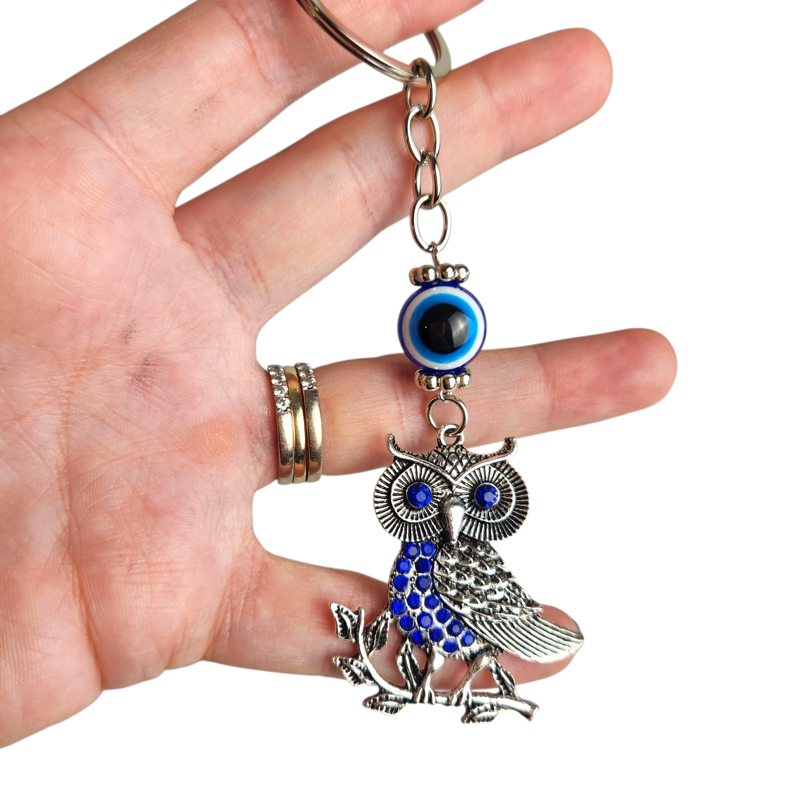 Evil Eye Keychain - Owl (style 2)