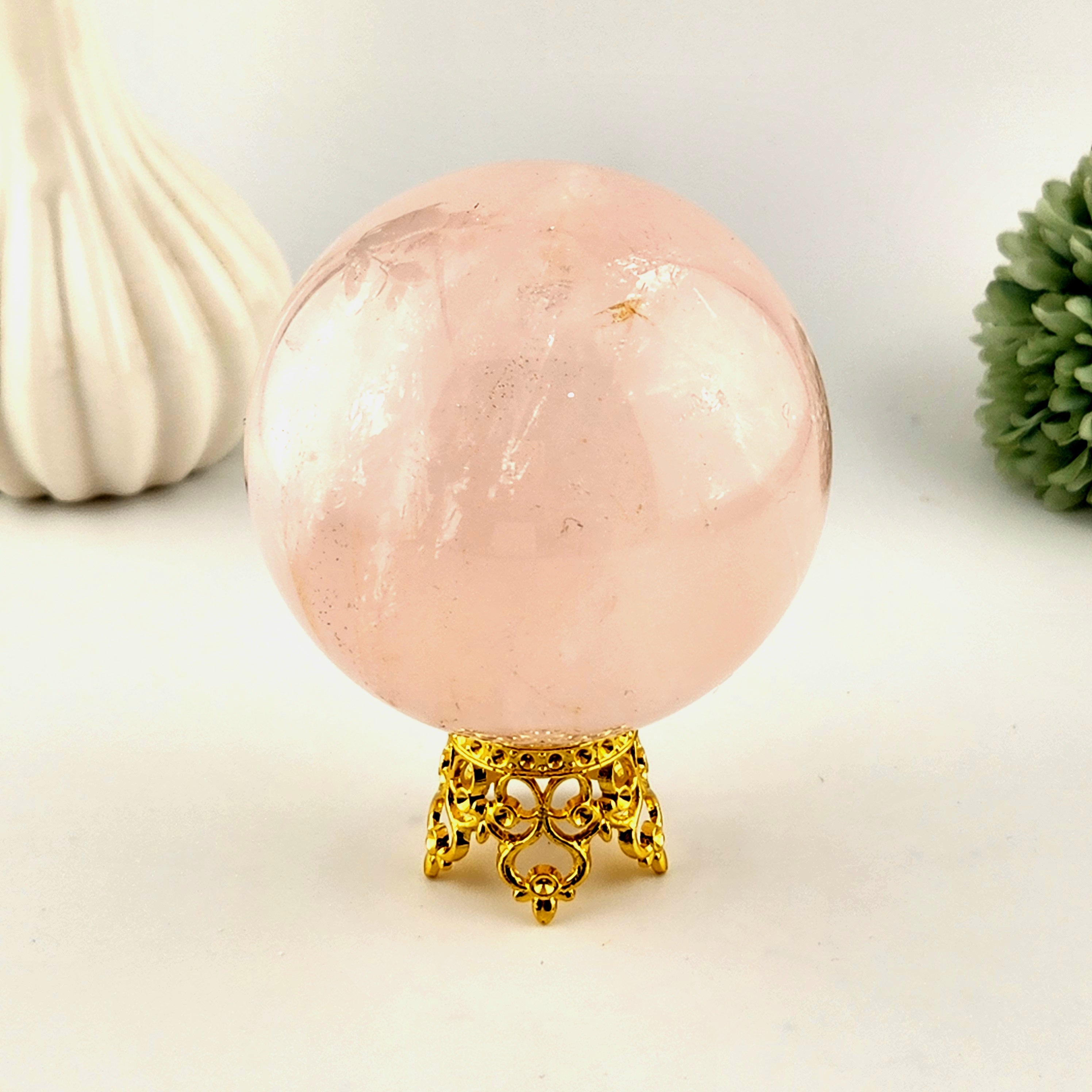 Gold Crown Sphere Stand (Without Rhinestones)