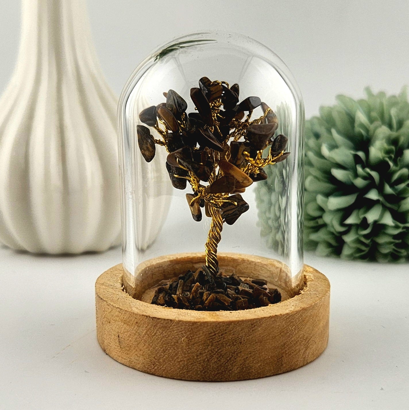 Tigers Eye Crystal Chip Tree