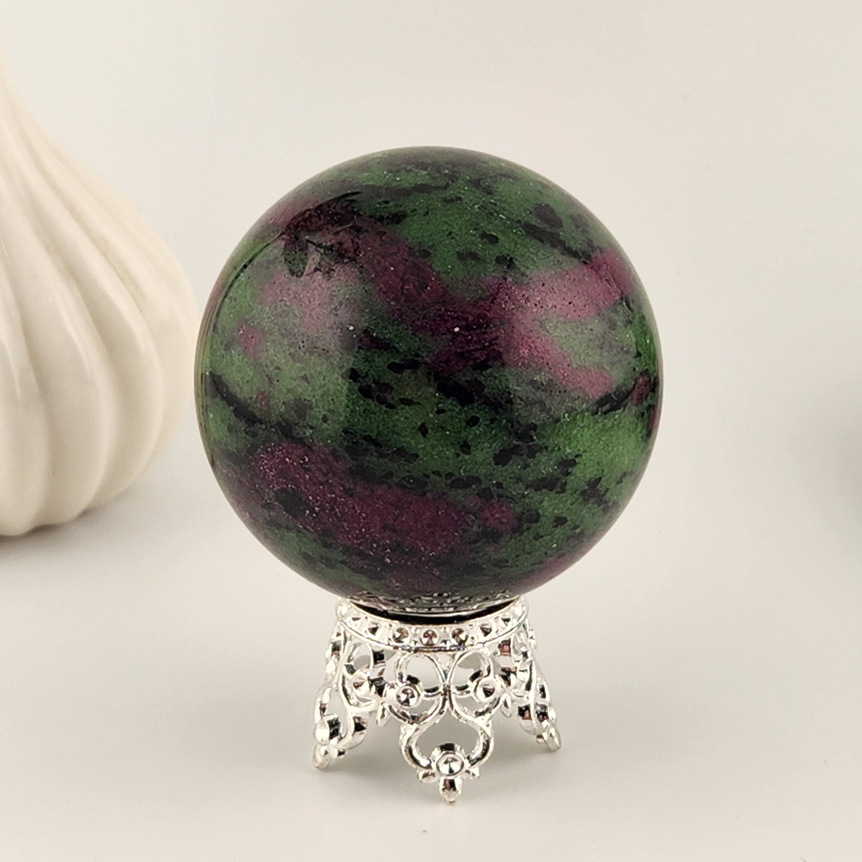 Silver Crown Sphere Stand (Without Rhinestones)