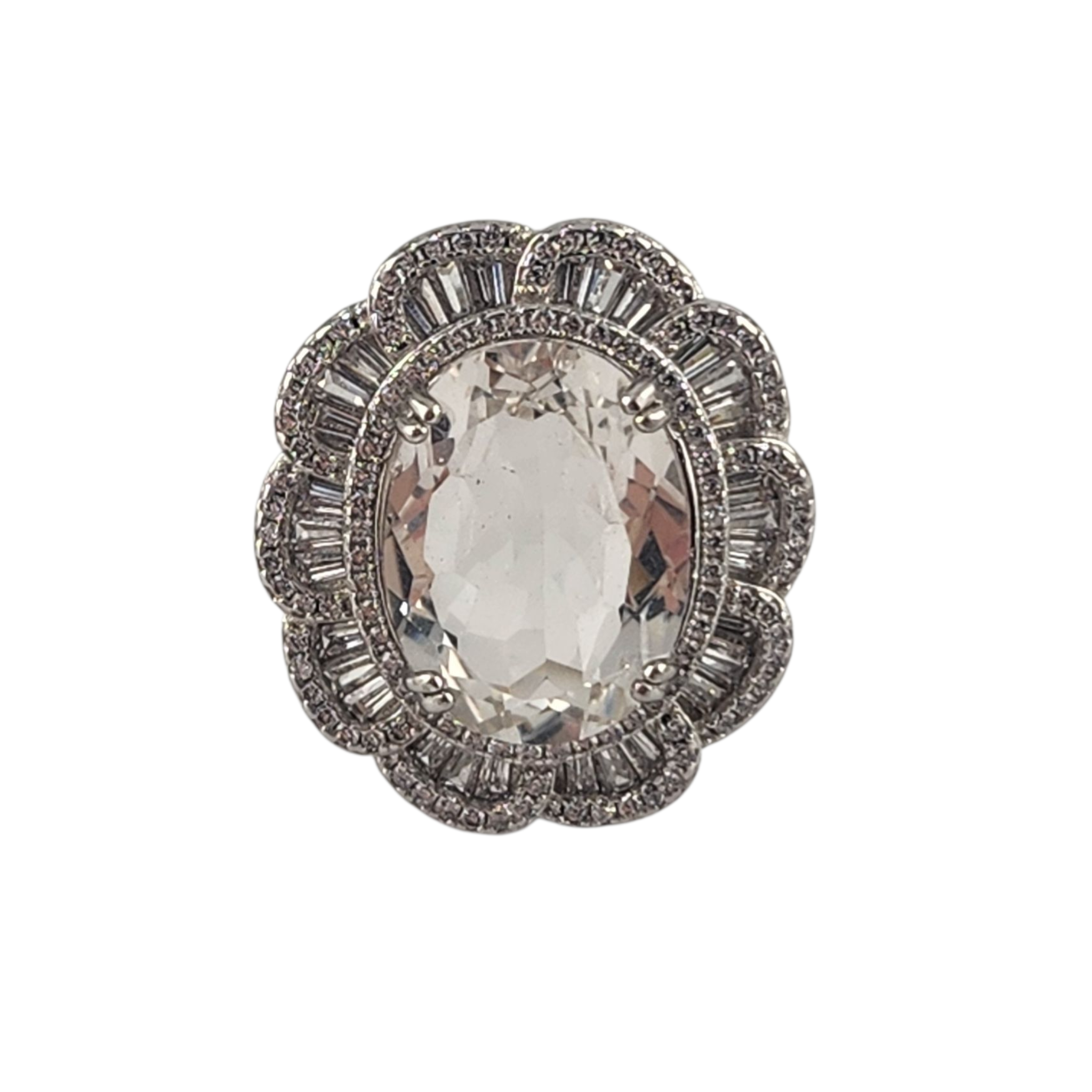 Clear Quartz Statement Ring