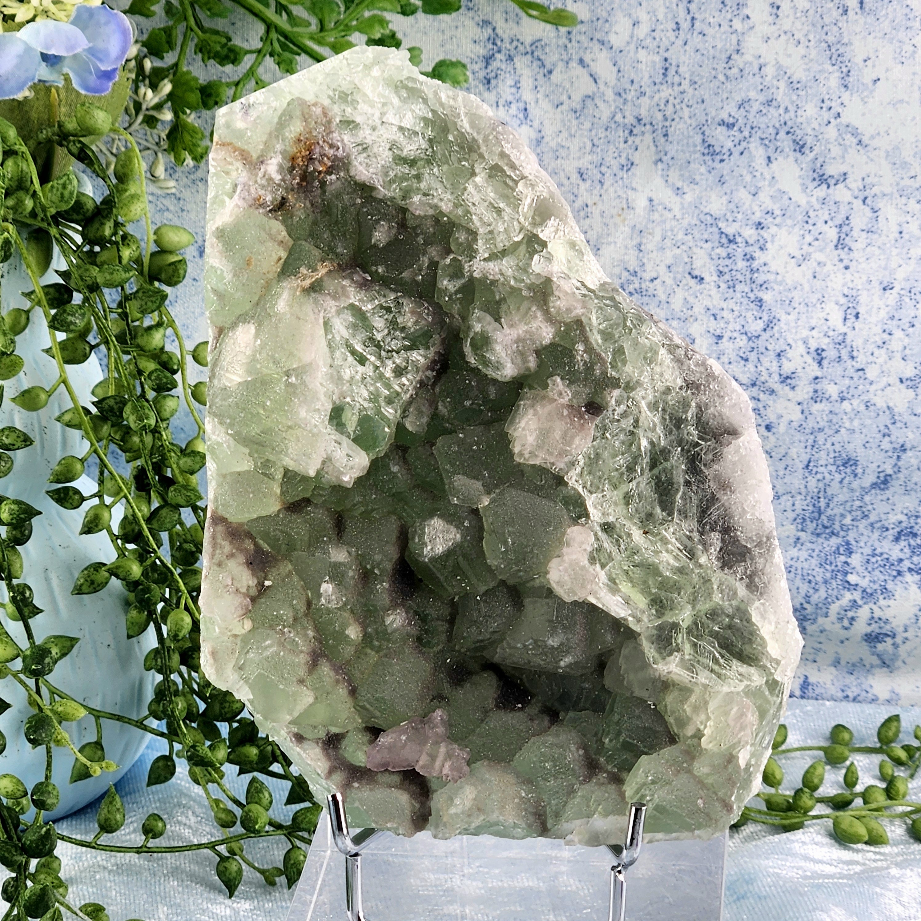 Green + Purple Fluorite Specimen