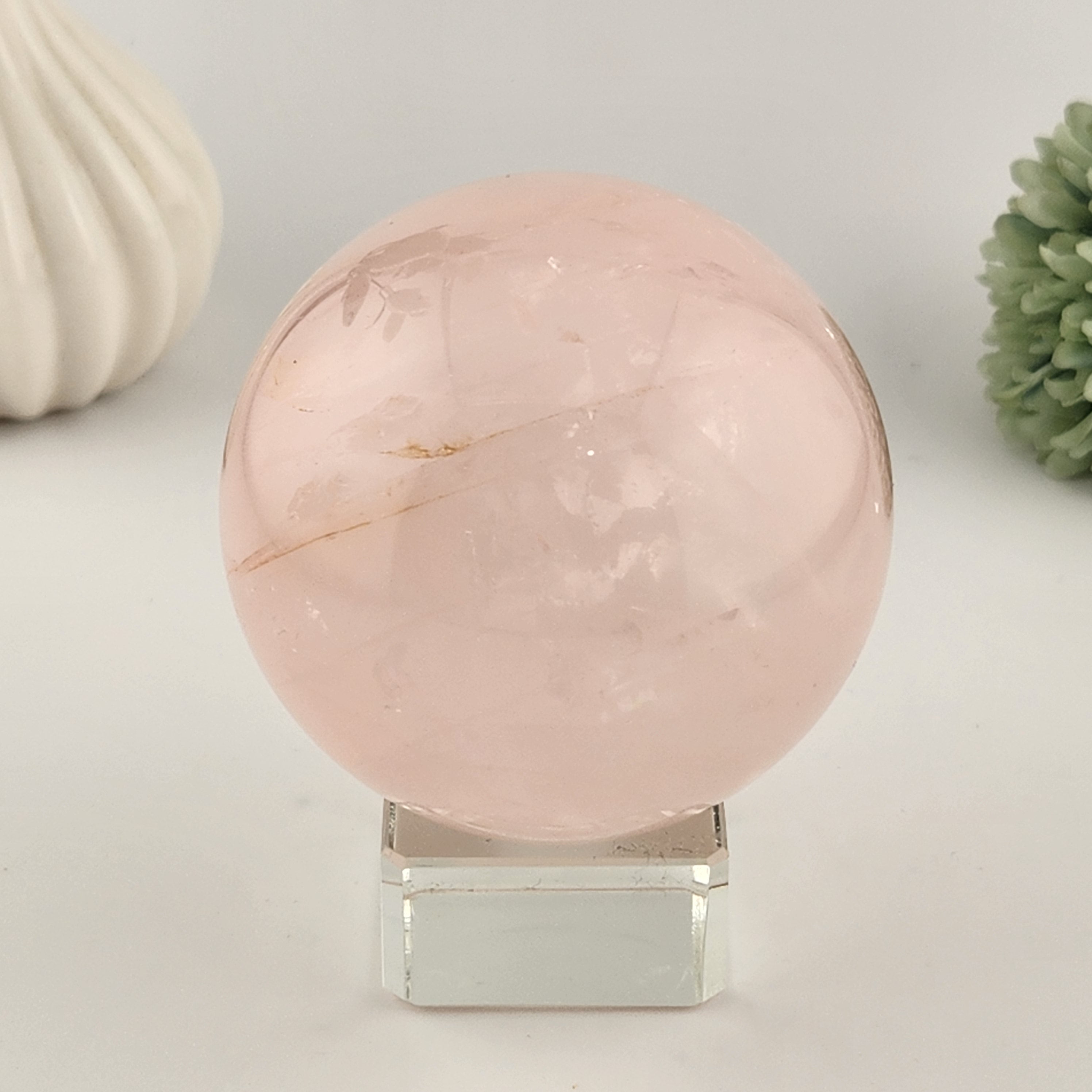 Square Glass Sphere Stand