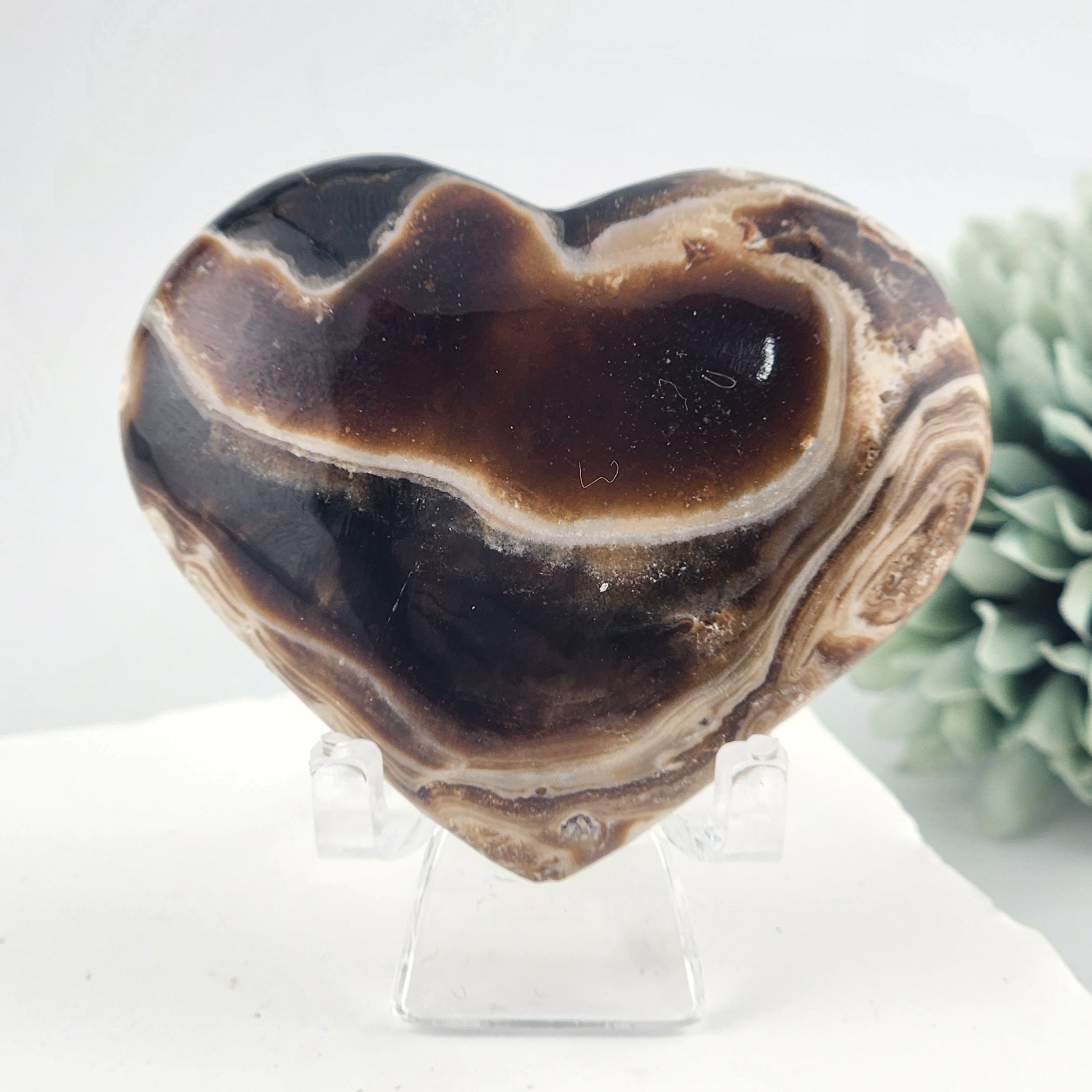 Chocolate Calcite Heart