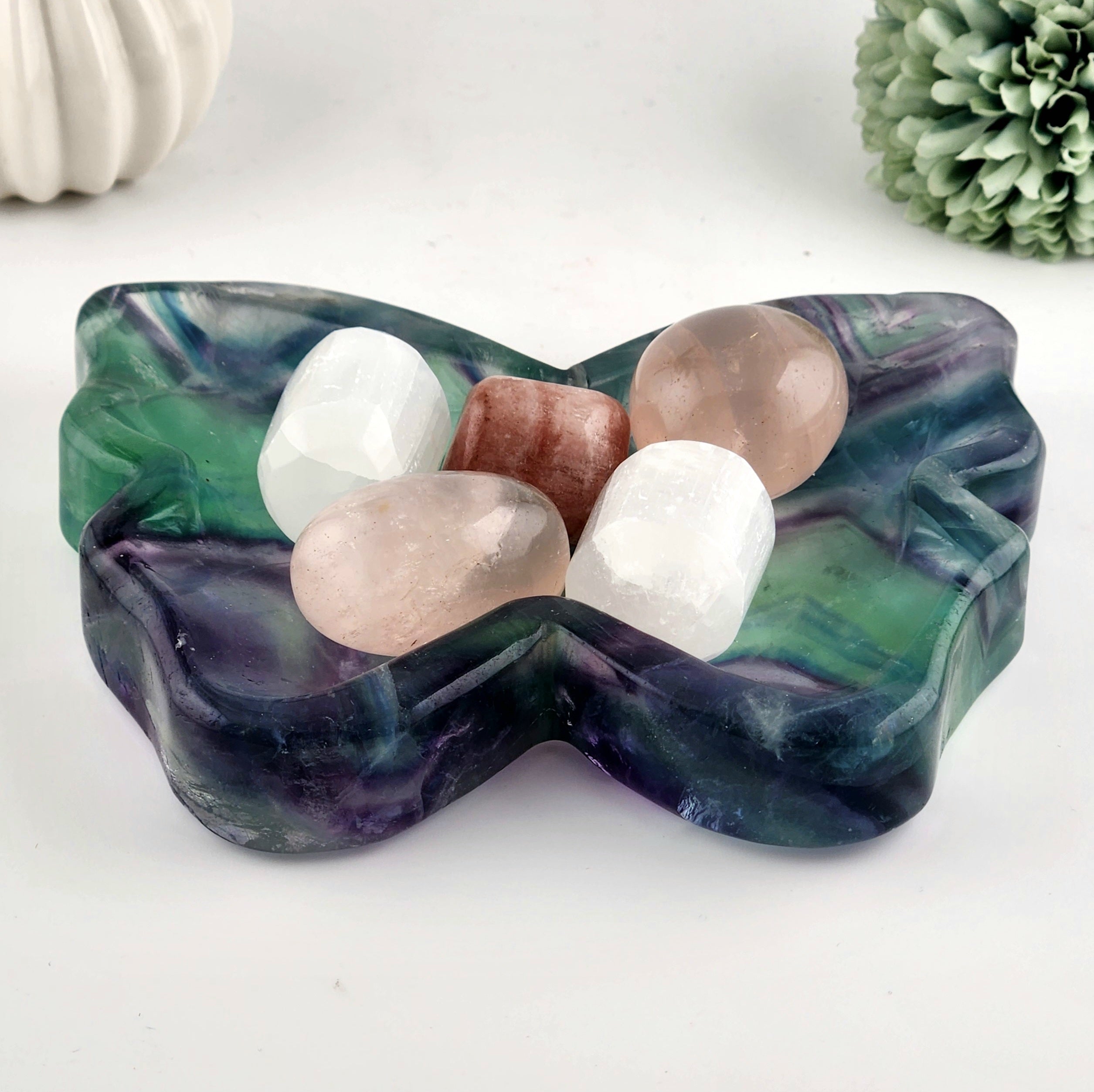 Fluorite Butterfly Bowl
