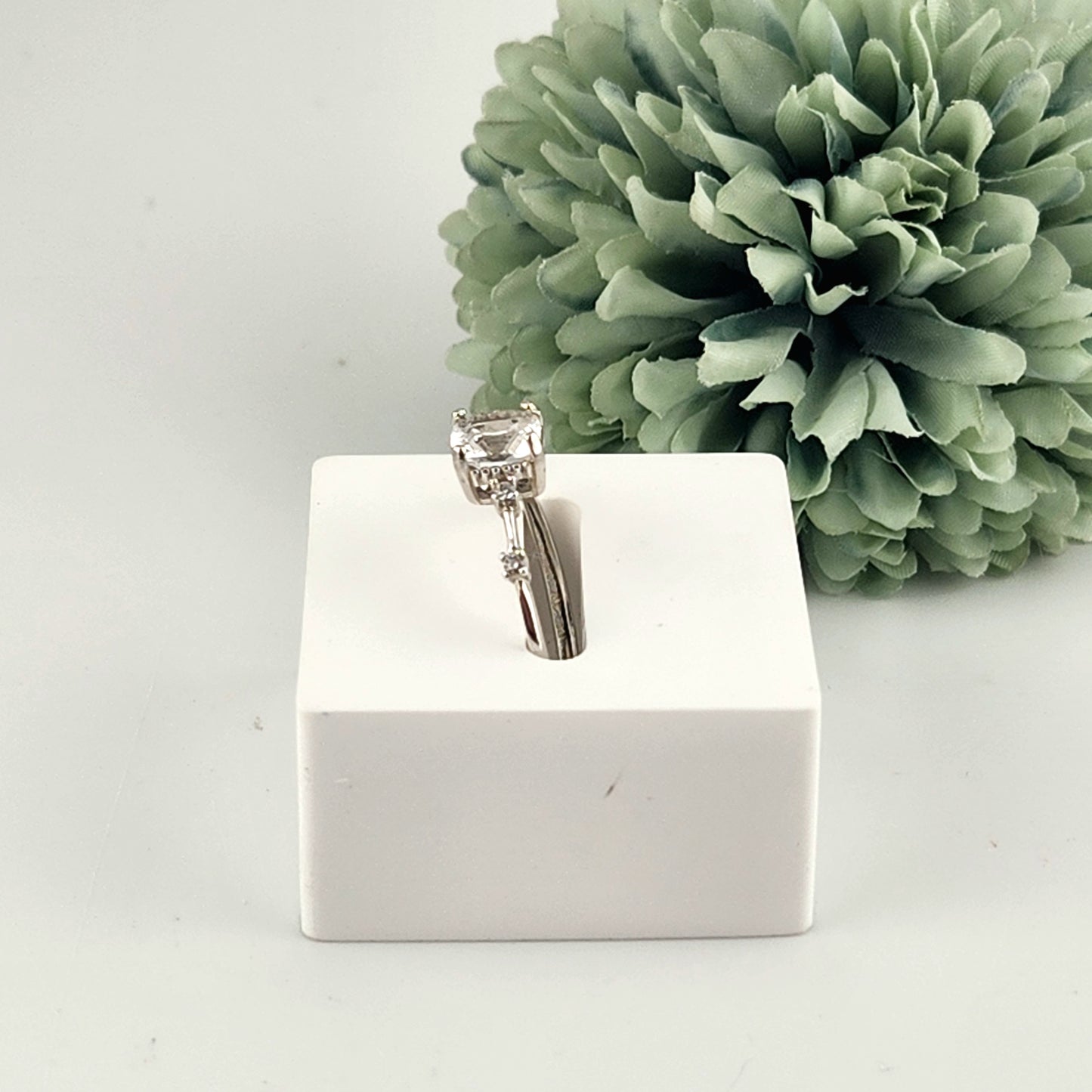 Clear Quartz Ring - S925 Adjustable