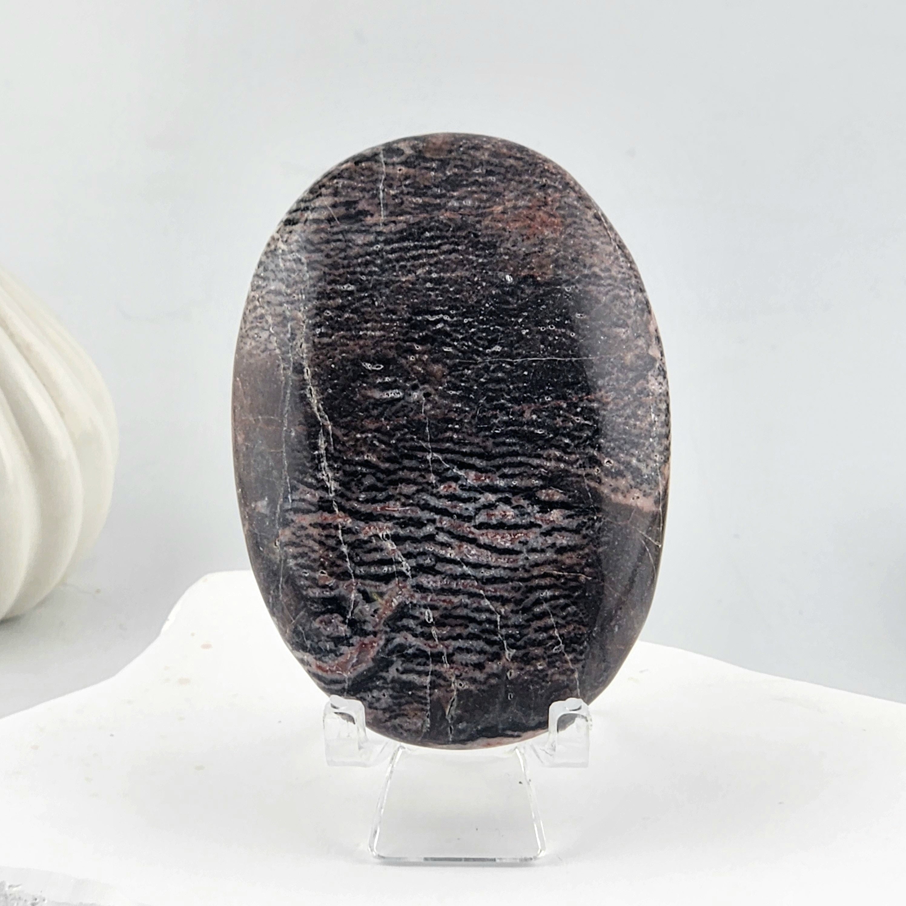 Pink Zebra Jasper Palmstone