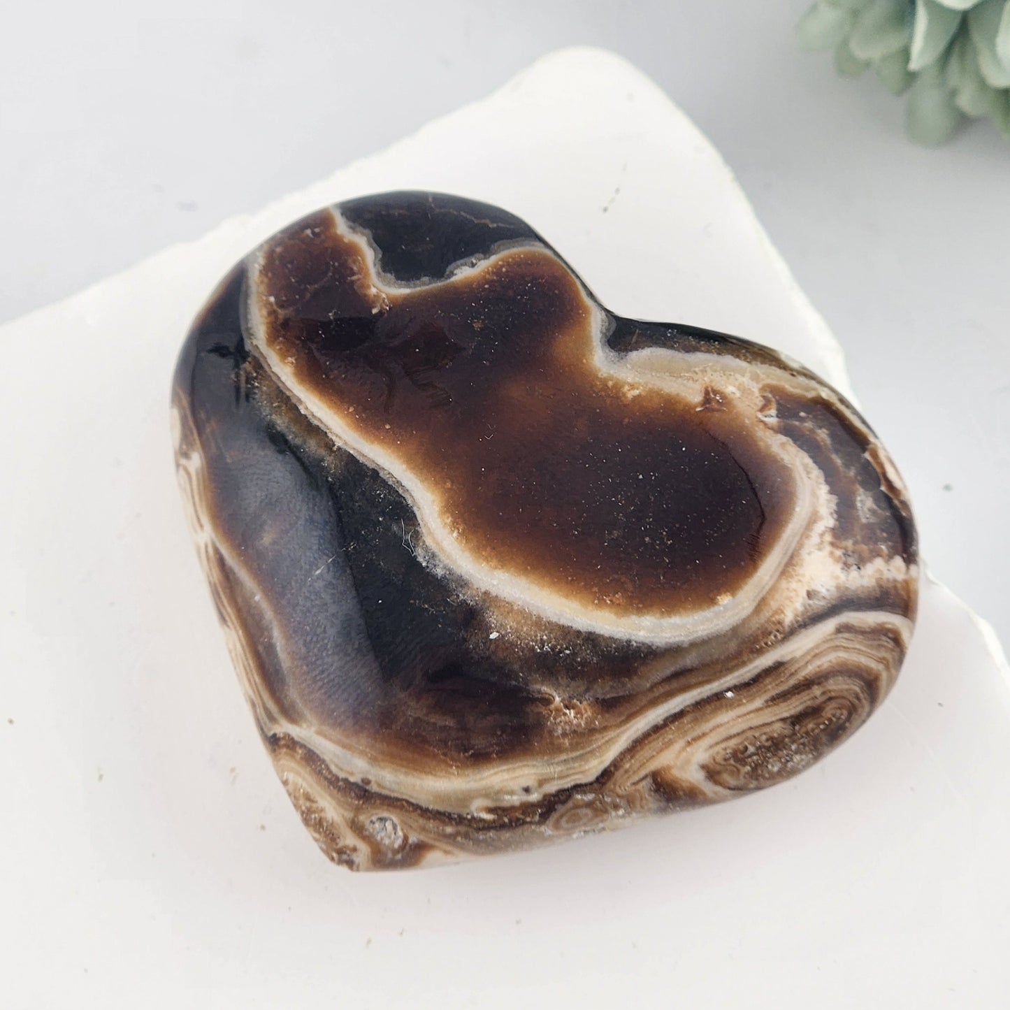 Chocolate Calcite Heart