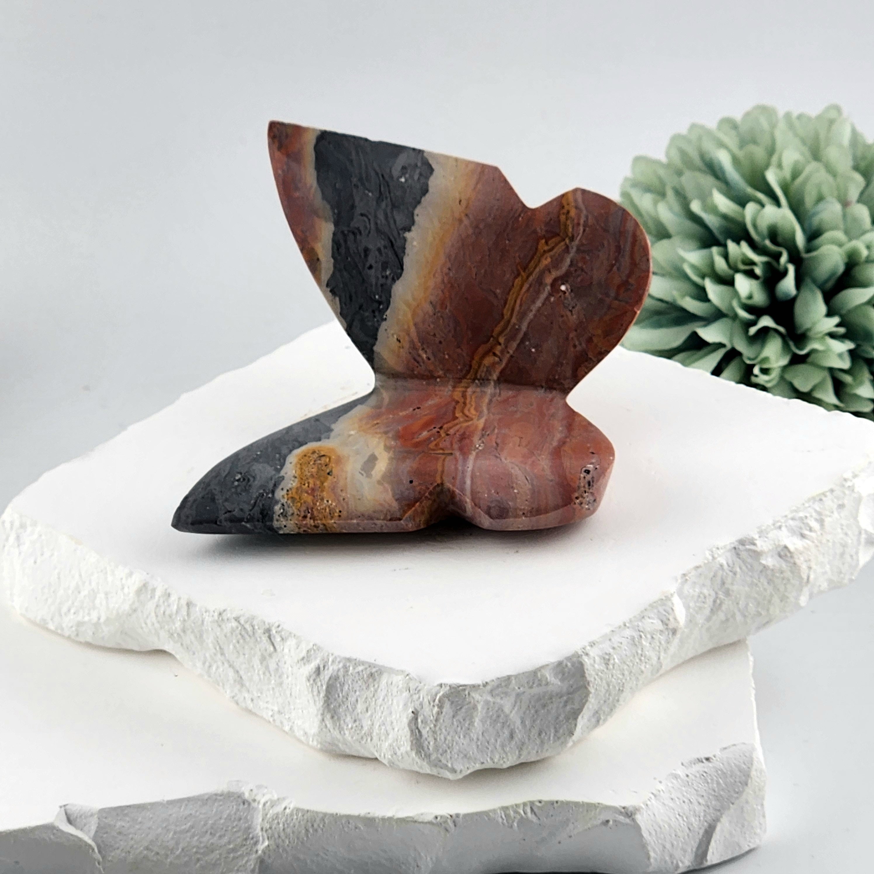 Polychrome Jasper 3D Butterfly