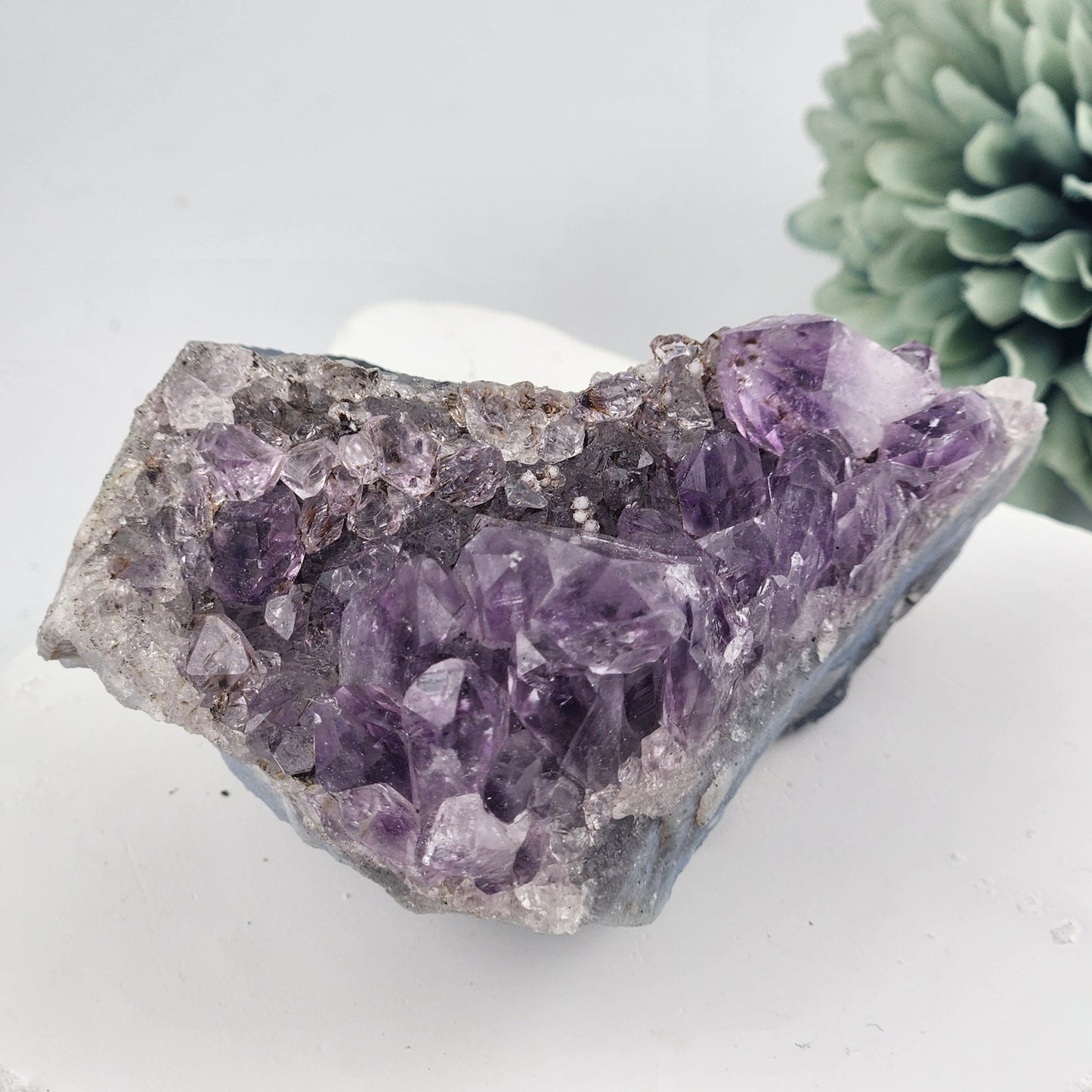 Amethyst With Gold Rutile Inclusions
