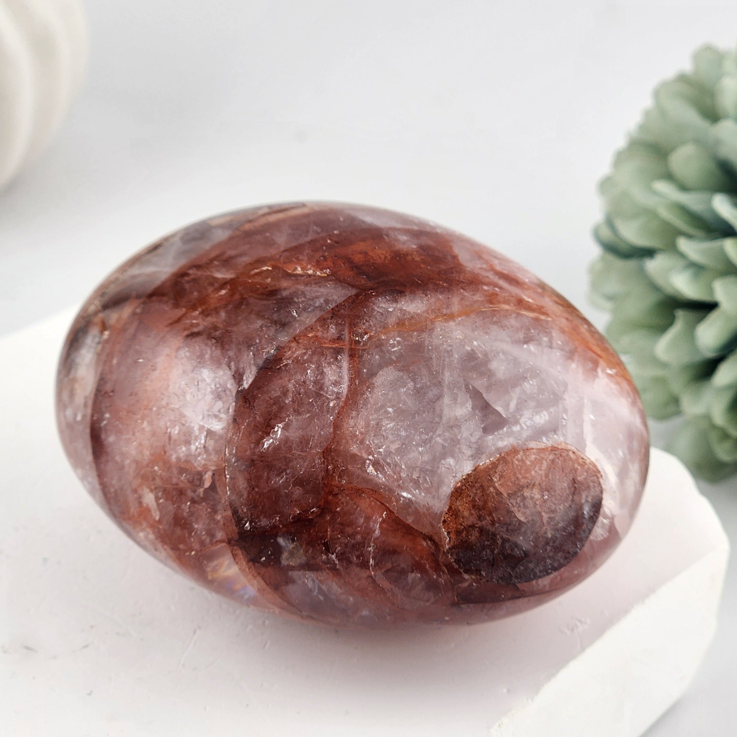 Fire Quartz Palmstone