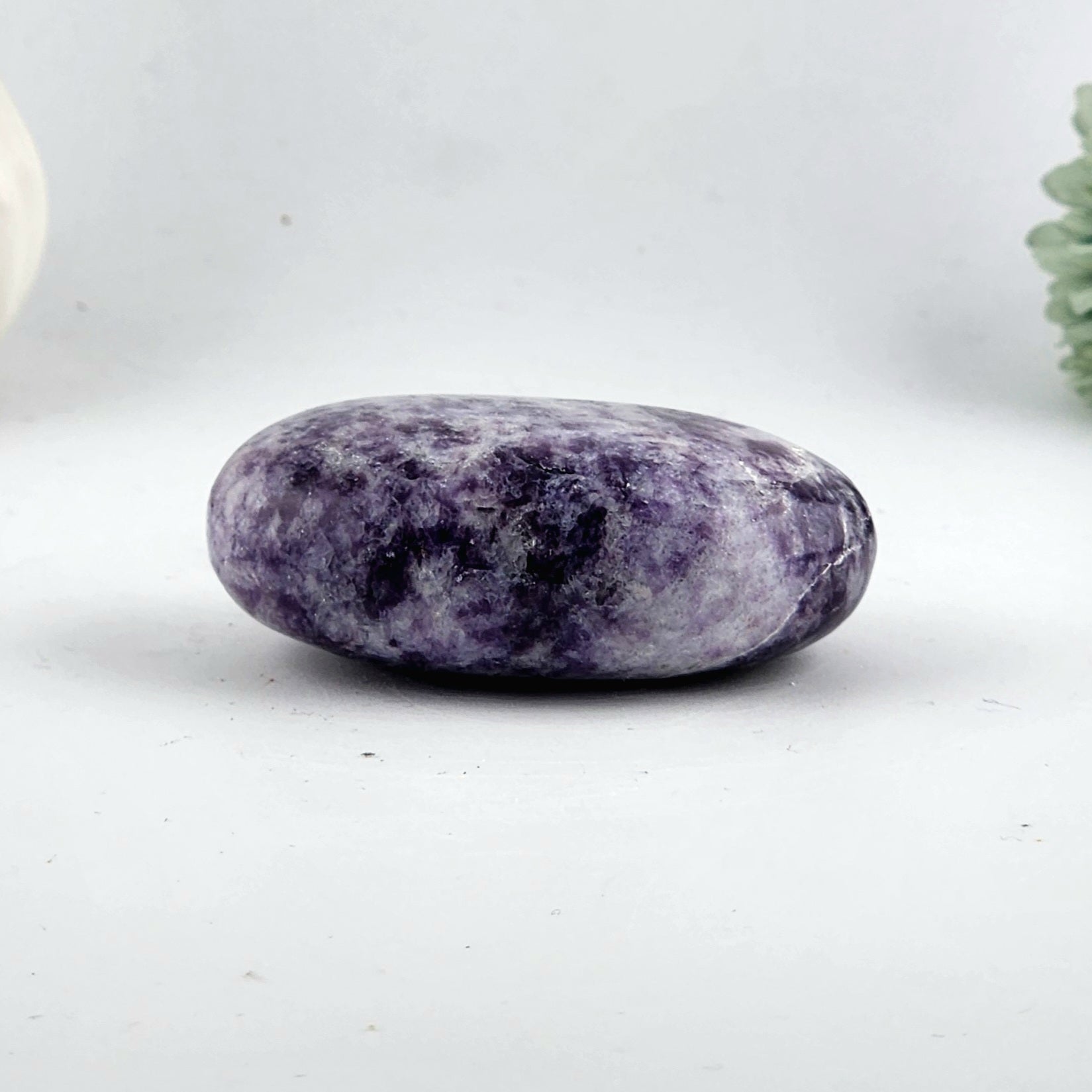 Lepidiolite Palm Stone