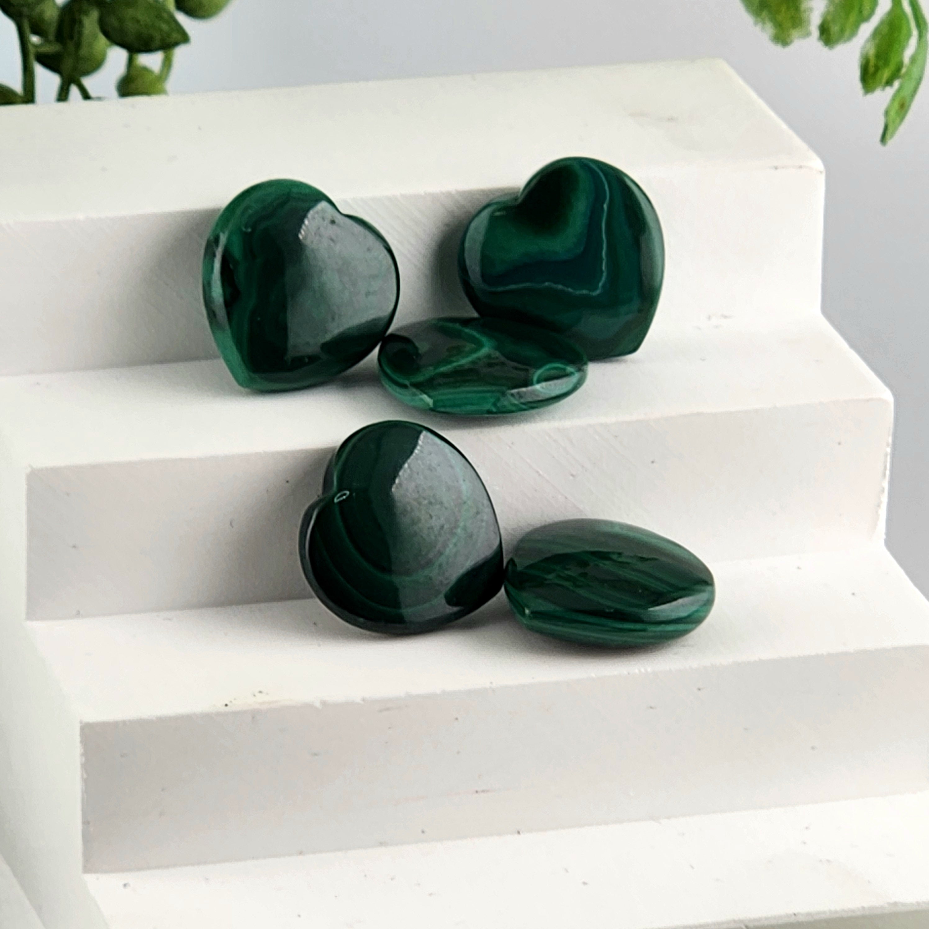 Mini Malachite Heart