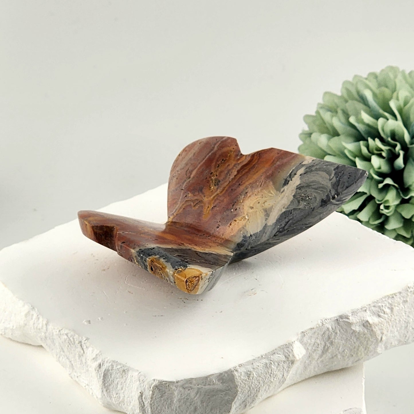 Polychrome Jasper 3D Butterfly