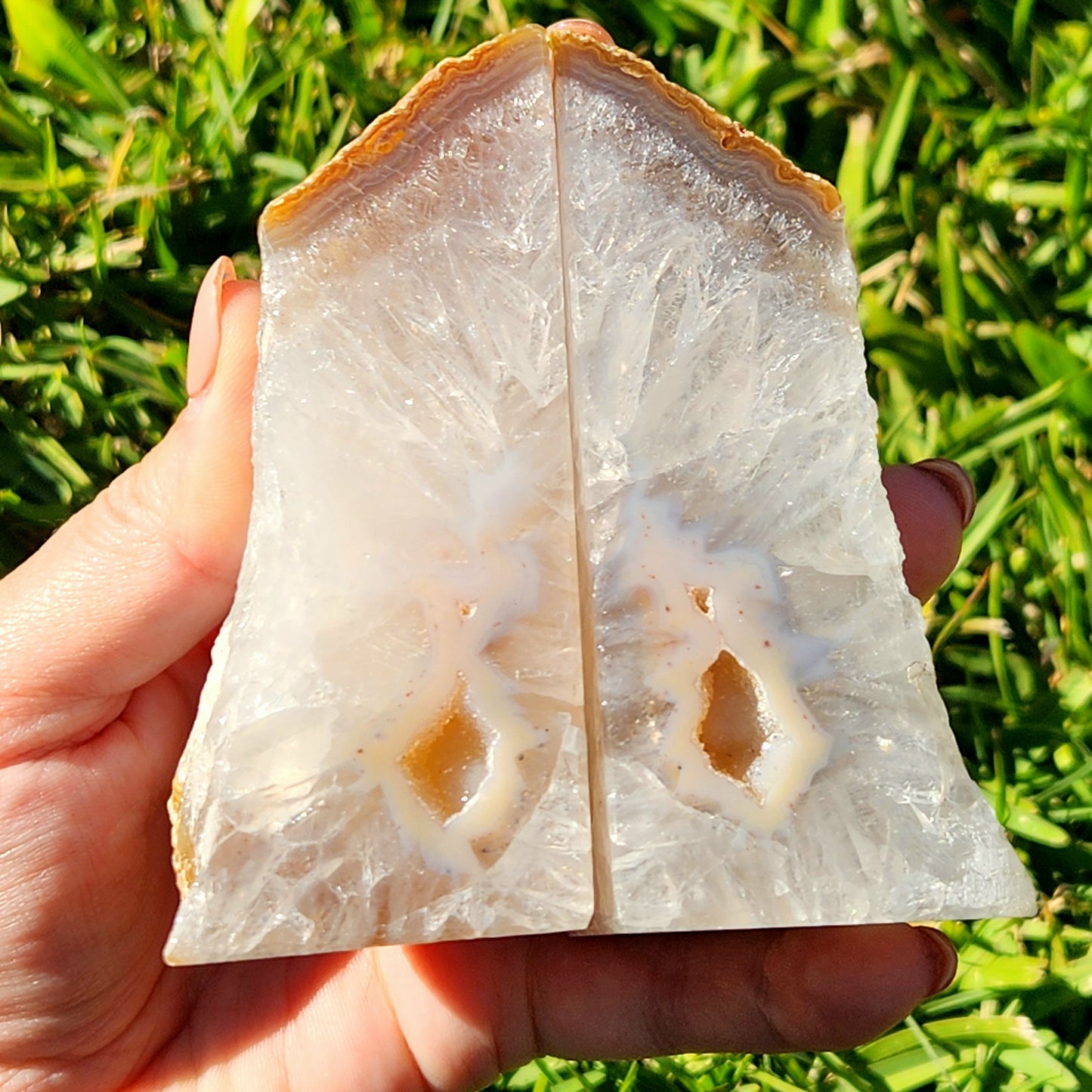 Agate Bookend